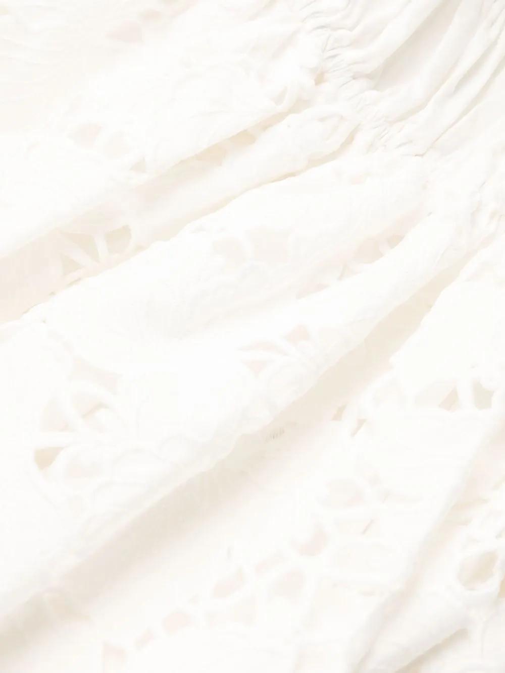 flared lace midi dress Product Image