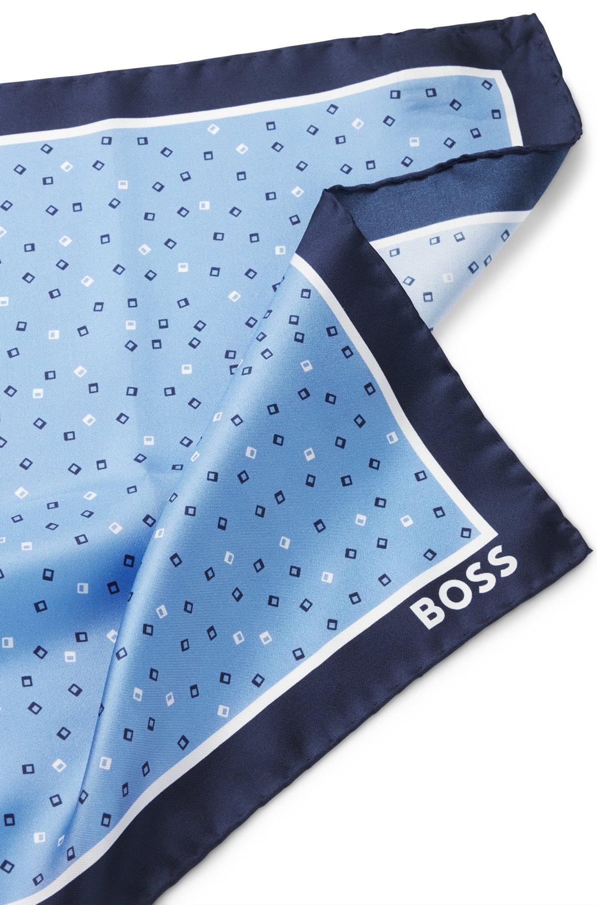 Silk pocket square with digital print Product Image