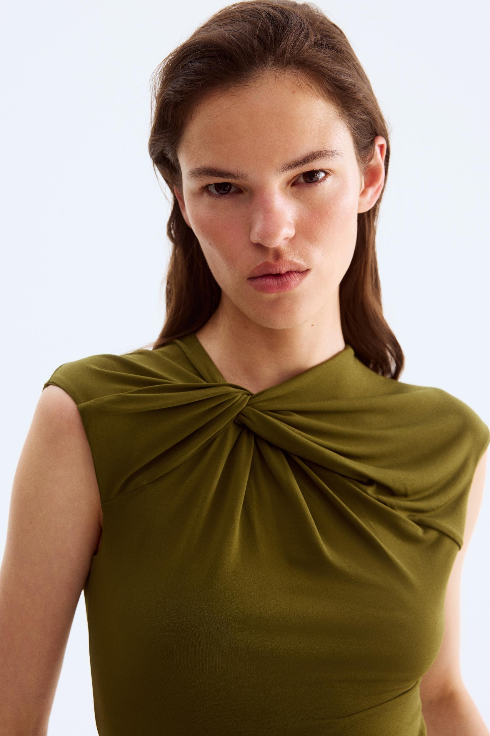 Twist-Detail Thong Bodysuit Product Image