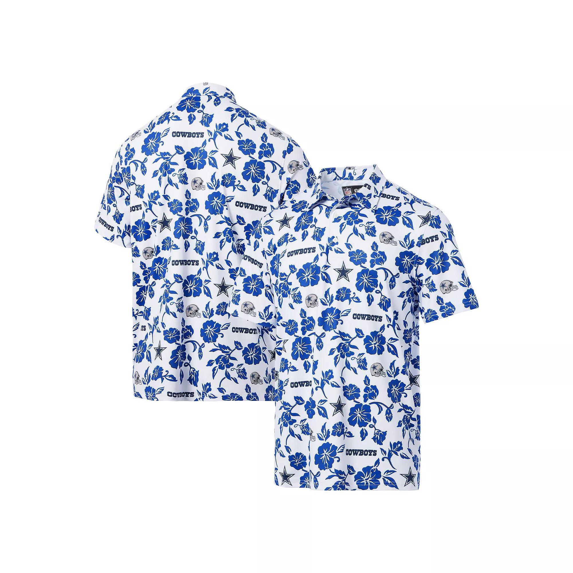 Men's Reyn Spooner White Dallas Cowboys Pua Performance Polo, Size: Large Product Image