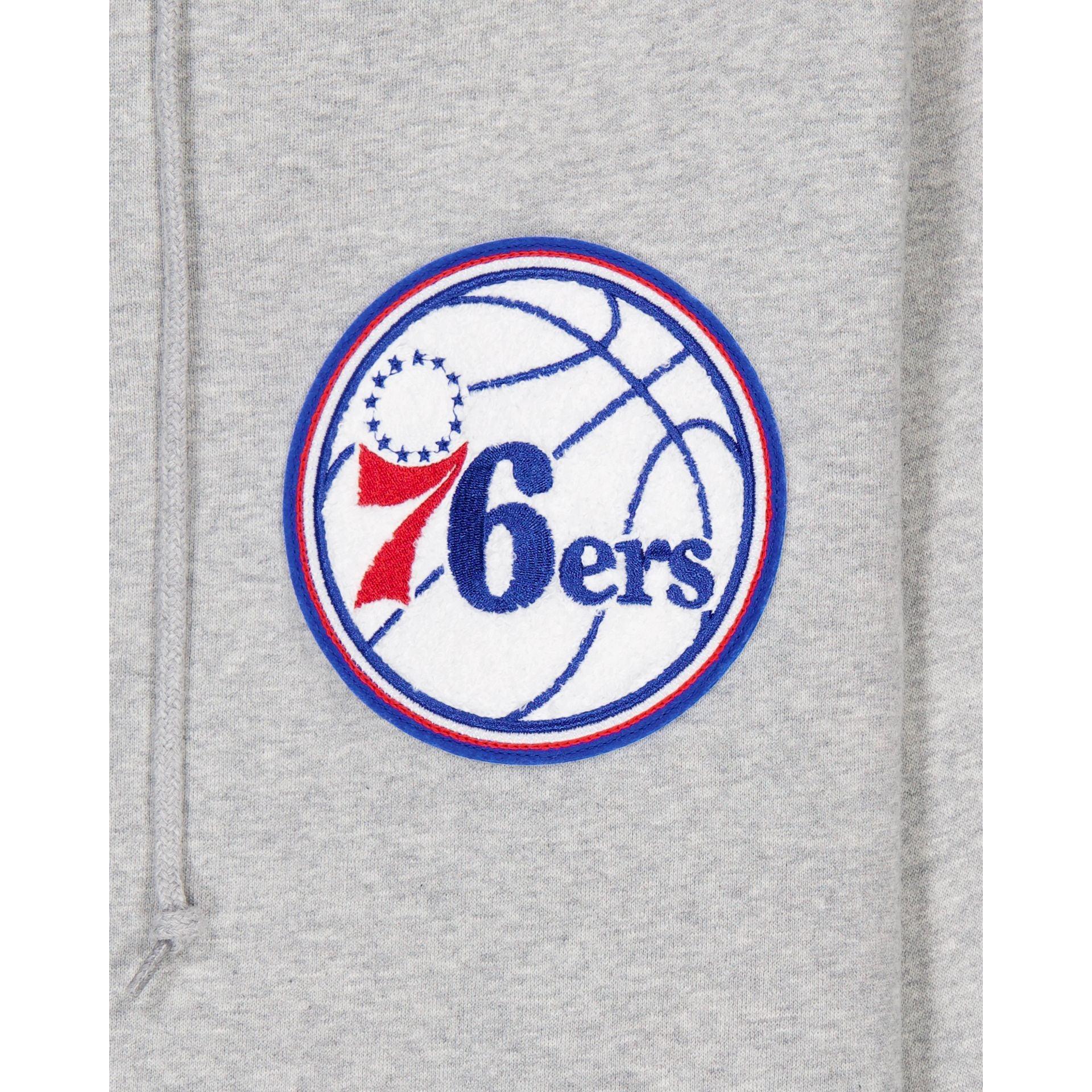 Philadelphia 76ers Gray Logo Select Full-Zip Hoodie Male Product Image