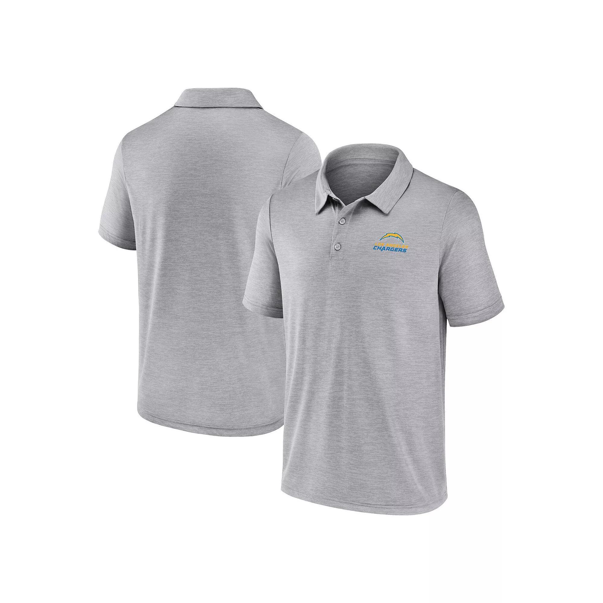 Men's Fanatics Gray Los Angeles Chargers Making Waves Polo,  Product Image