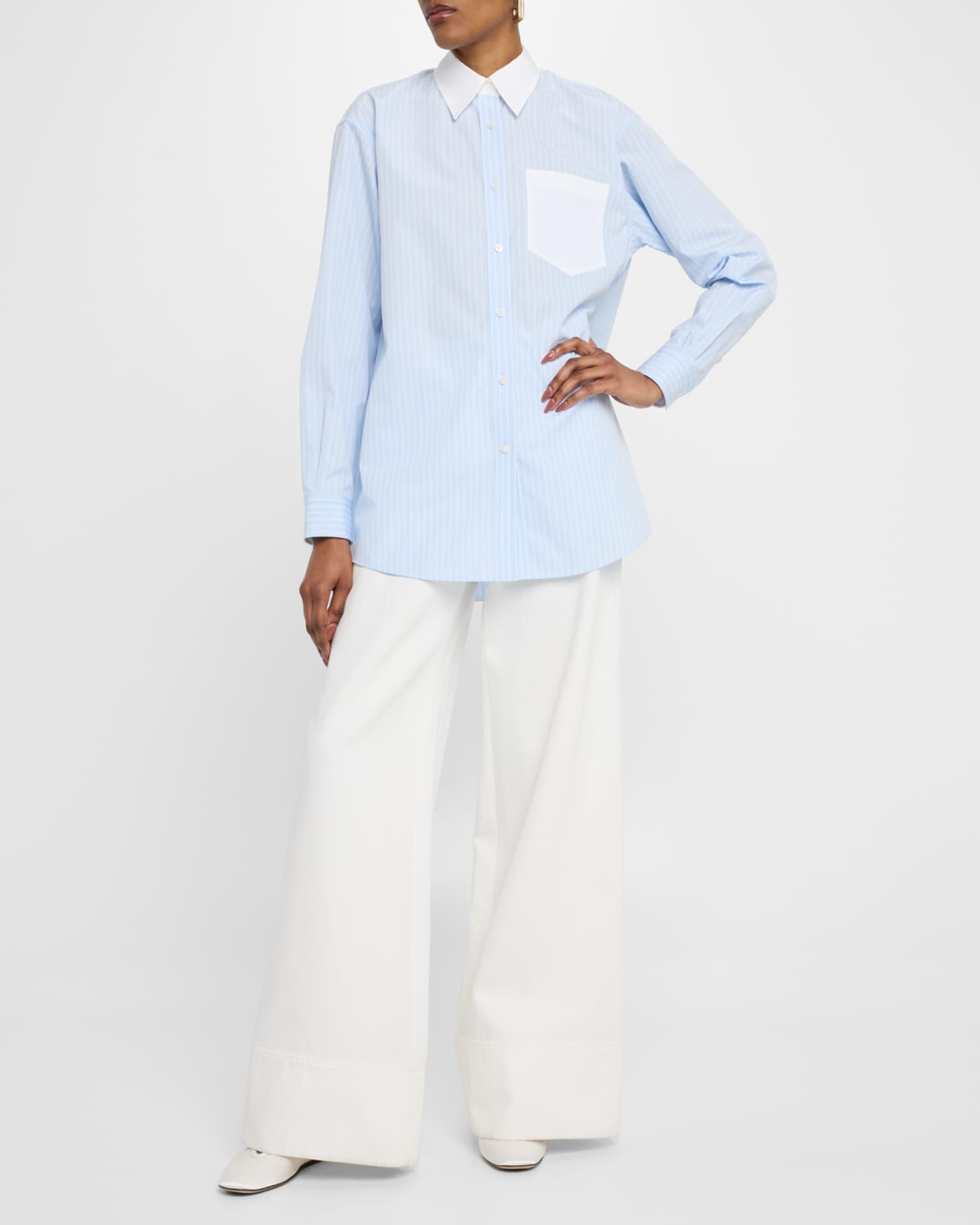 Charles Wide-Leg Twill Pants Product Image