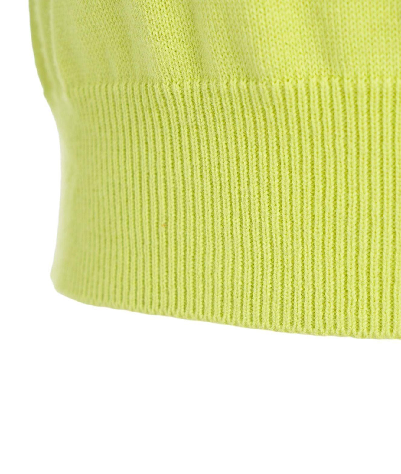 Cropped knit T-shirt Product Image