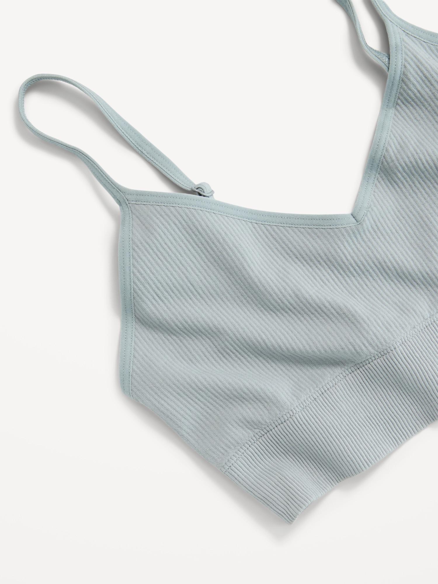 Seamless Ribbed Longline Bra Product Image