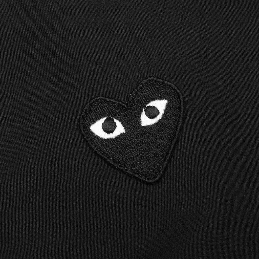 Women's Black Heart Button Up - Black Female Product Image