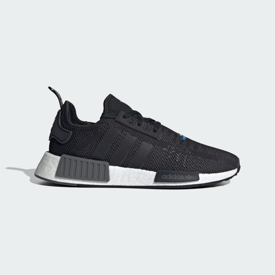 adidas Originals Mens NMD R1 - Shoes White/Team Royal Blue/Black Product Image