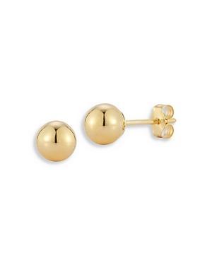 Moon & Meadow 14K Yellow Gold 6mm Ball Stud Earrings Product Image