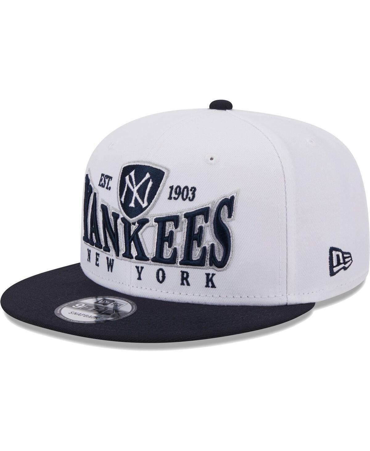 Mens New Era /Navy New York Yankees Crest 9FIFTY Snapback Hat Product Image