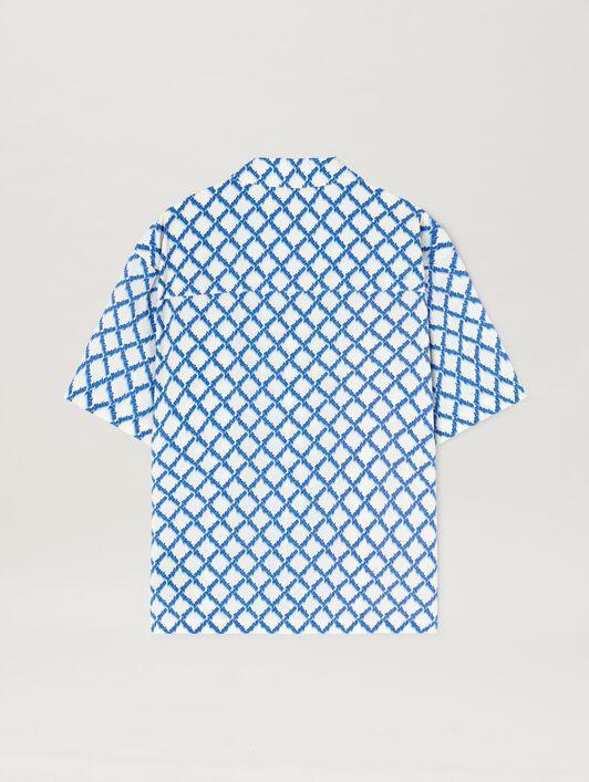 NET LOGO BOWLING SHIRT SS IVORY - MULTIC Product Image