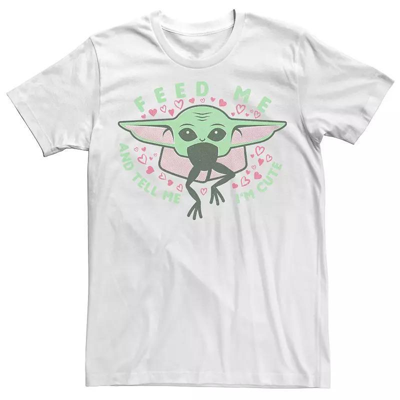 Big & Tall Star Wars: The Mandalorian The Child Valentine's Day "Feed Me" Tee, Men's,  Product Image