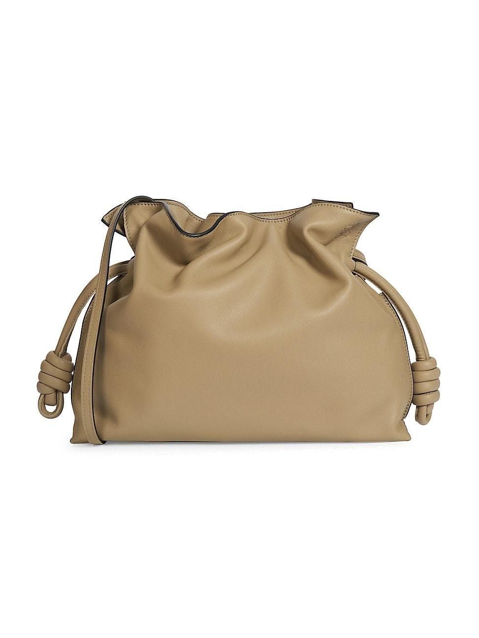Womens Flamenco Leather Drawstring Clutch Product Image