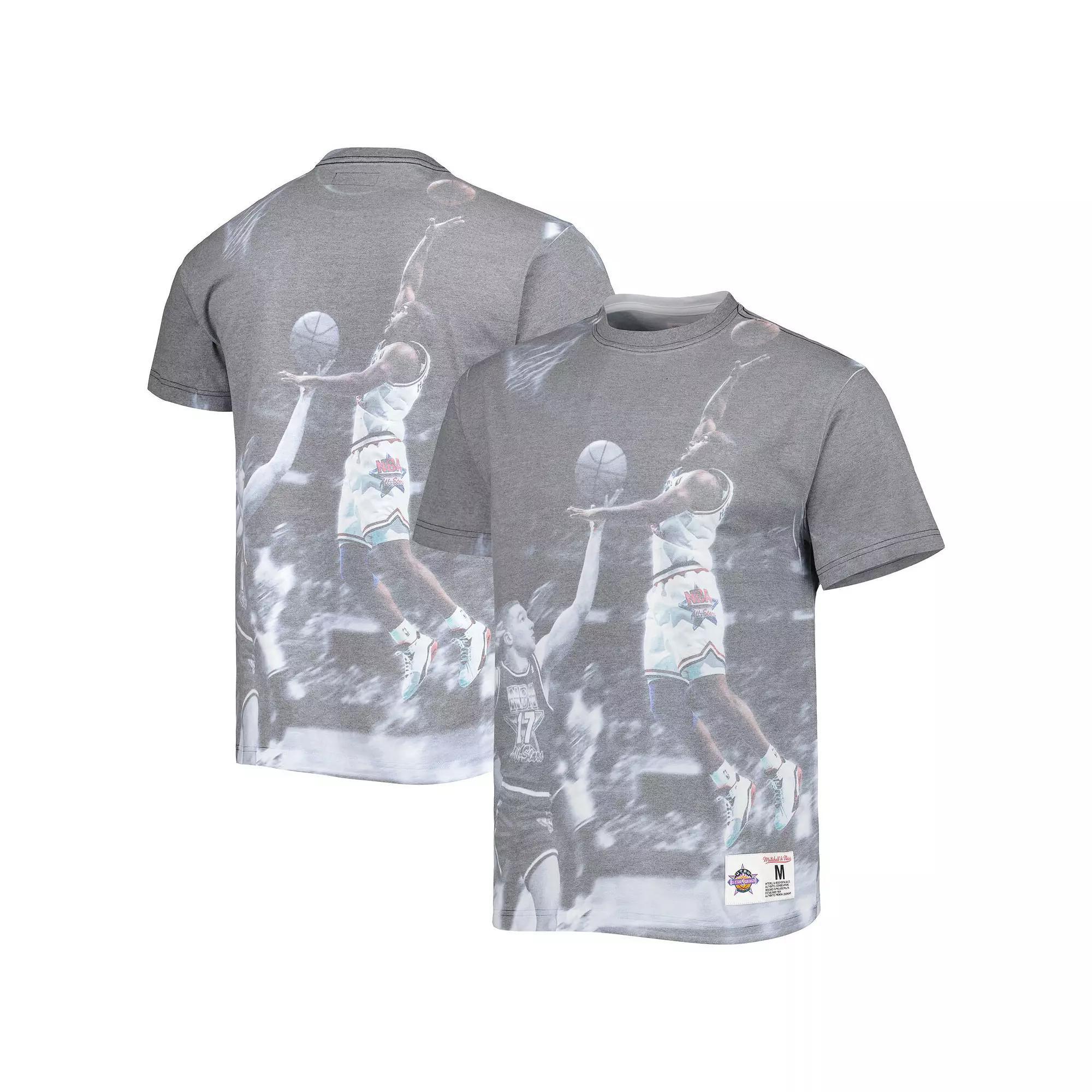 Men's Mitchell & Ness Golden State Warriors Above the Rim Graphic T-Shirt, Size: Large, White Product Image