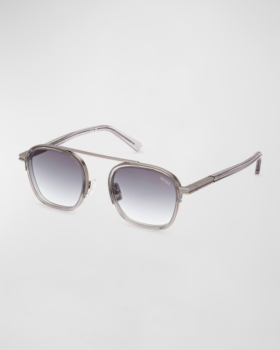 Mens Orizzonte I Geometric Acetate and Metal Sunglasses Product Image