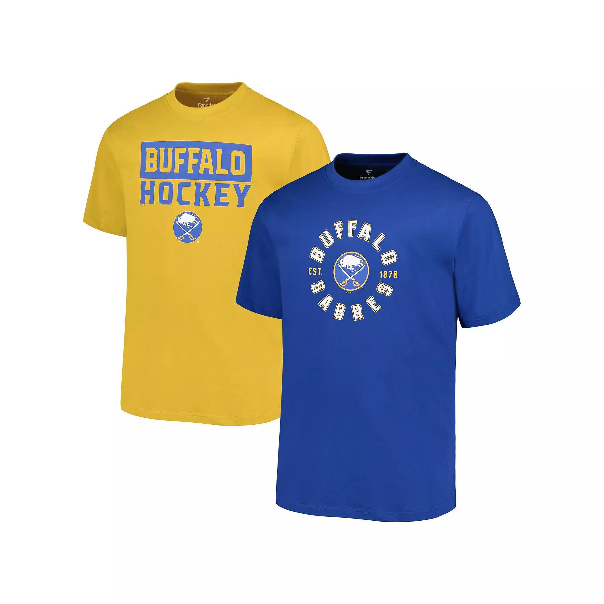 Men's Fanatics Buffalo Sabres Big & Tall 2-Pack T-Shirt Set, Size: XLT, Blue Product Image