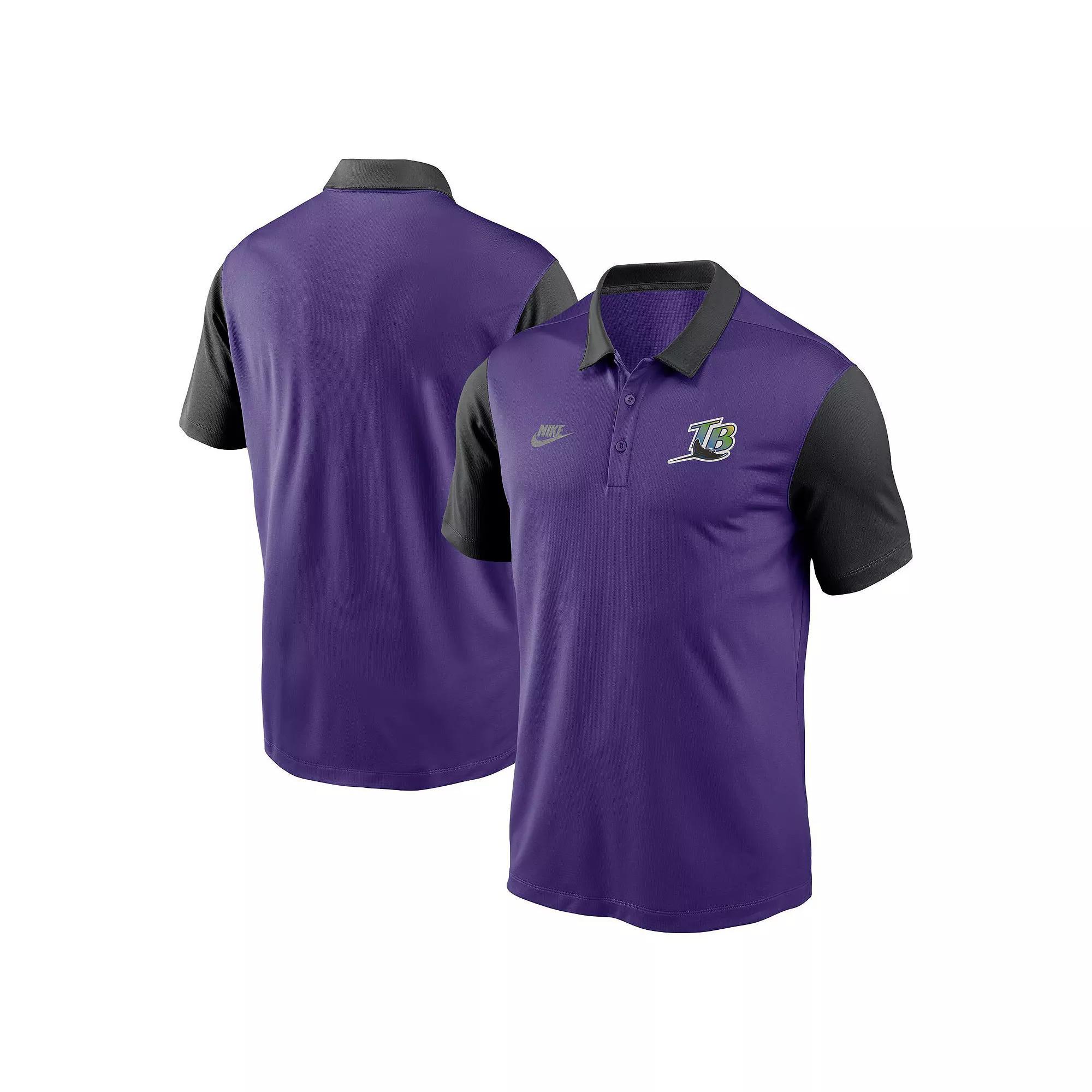 Men's Nike Purple Tampa Bay Rays Franchise Cooperstown Collection Polo, Size: XL Product Image