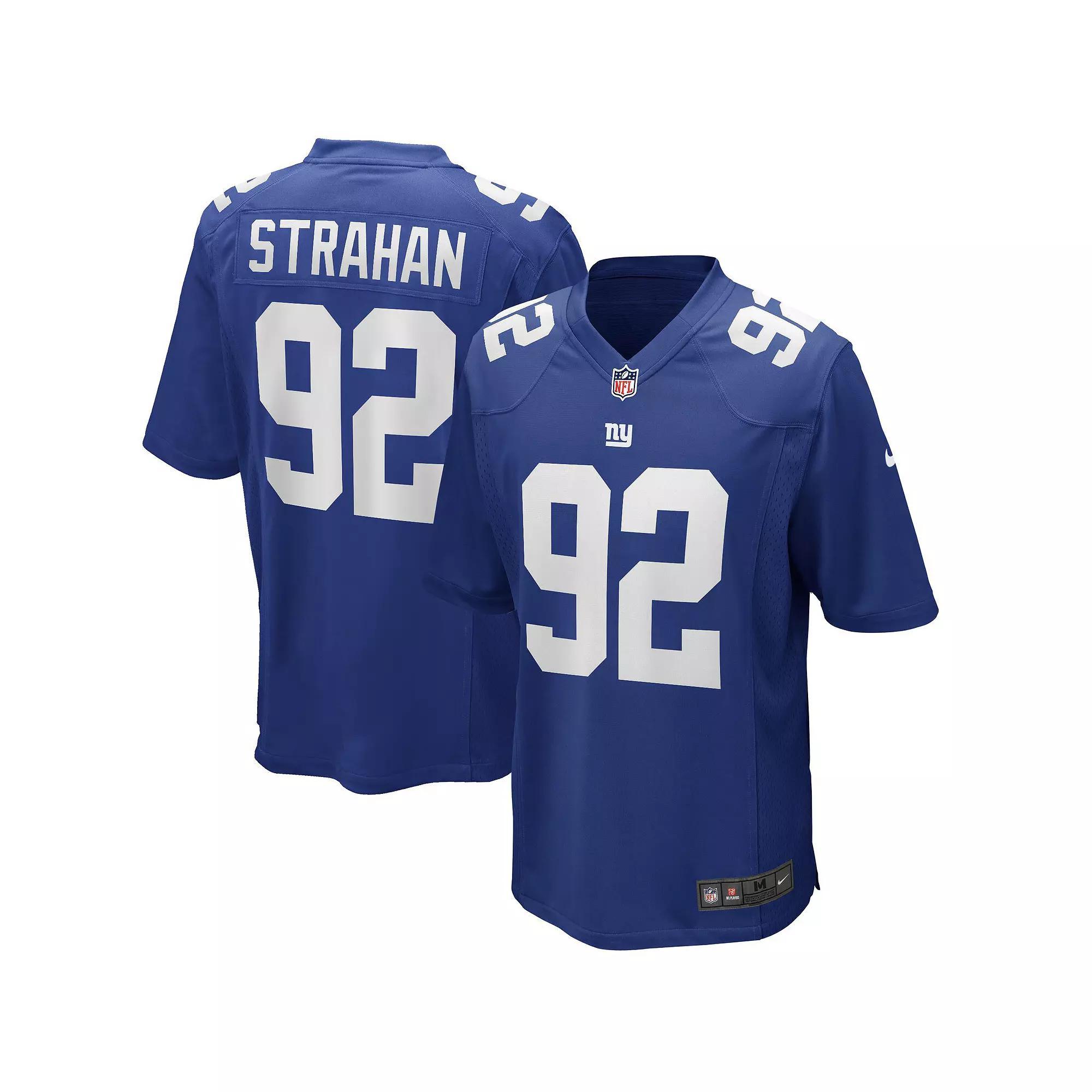 Men's Nike Michael Strahan Royal New York Giants Game Retired Player Jersey,  Product Image
