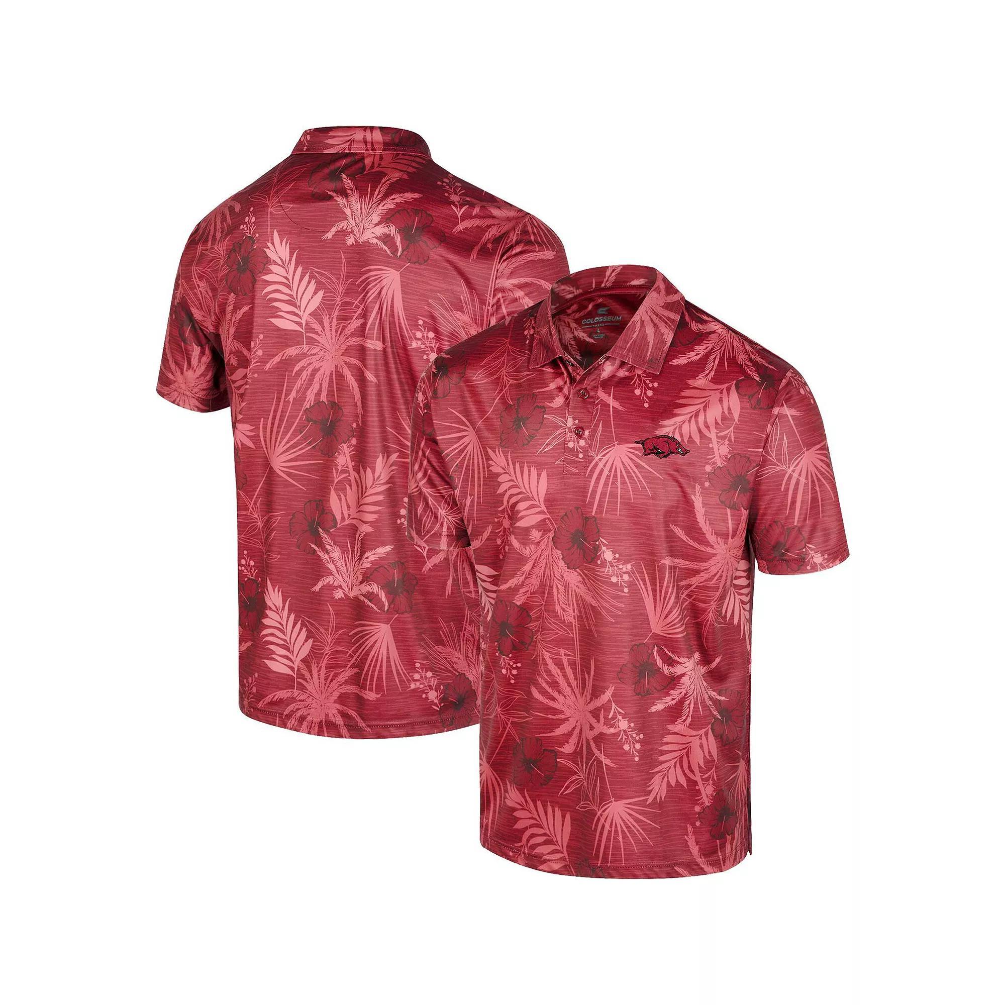 Men's Colosseum Crimson Indiana Hoosiers Palms Team Polo,  Product Image