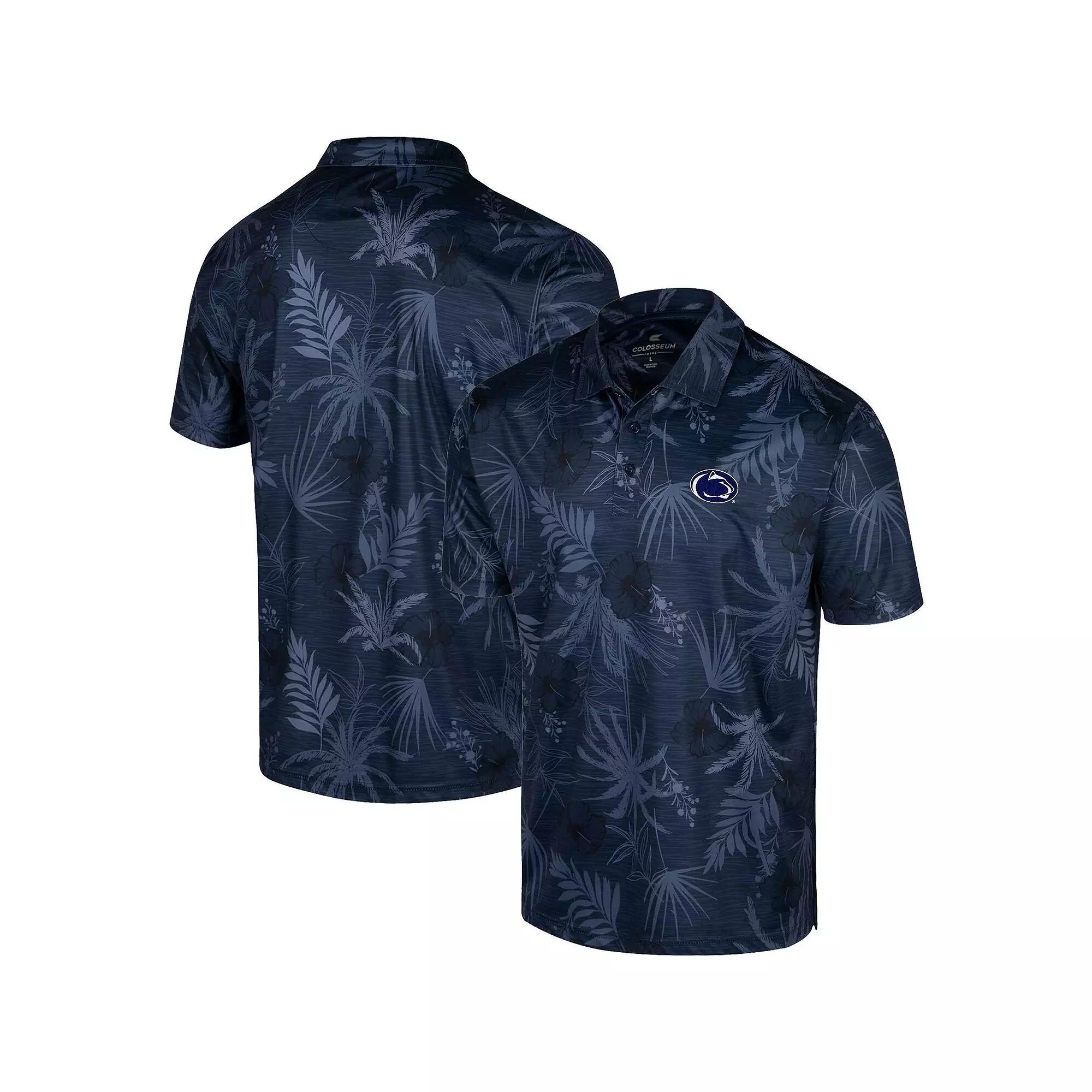 Men's Colosseum Royal Pitt Panthers Palms Team Polo,  Product Image
