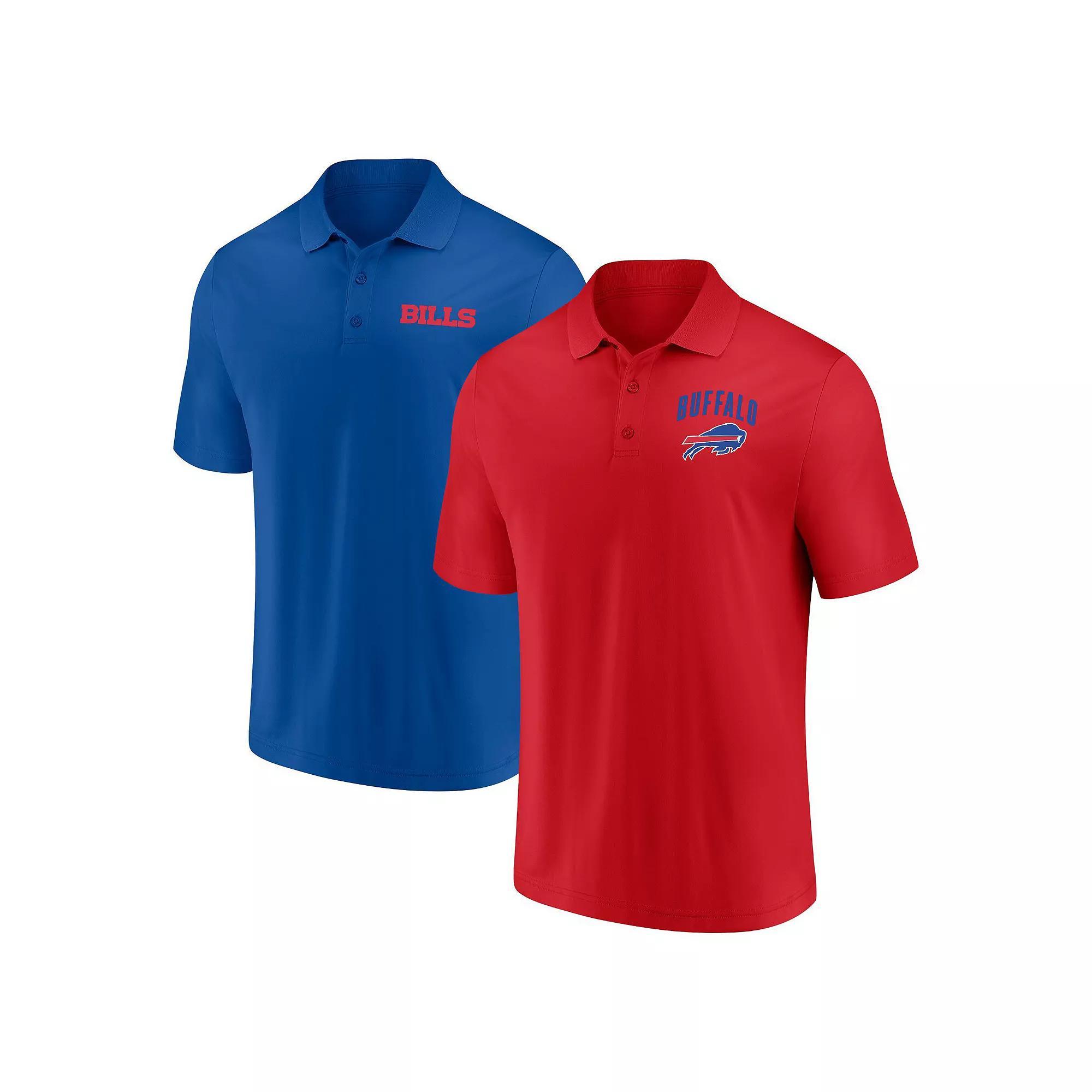 Men's Fanatics Buffalo Bills Lockup Two-Pack Polo Set, Size: Small, Blue Product Image