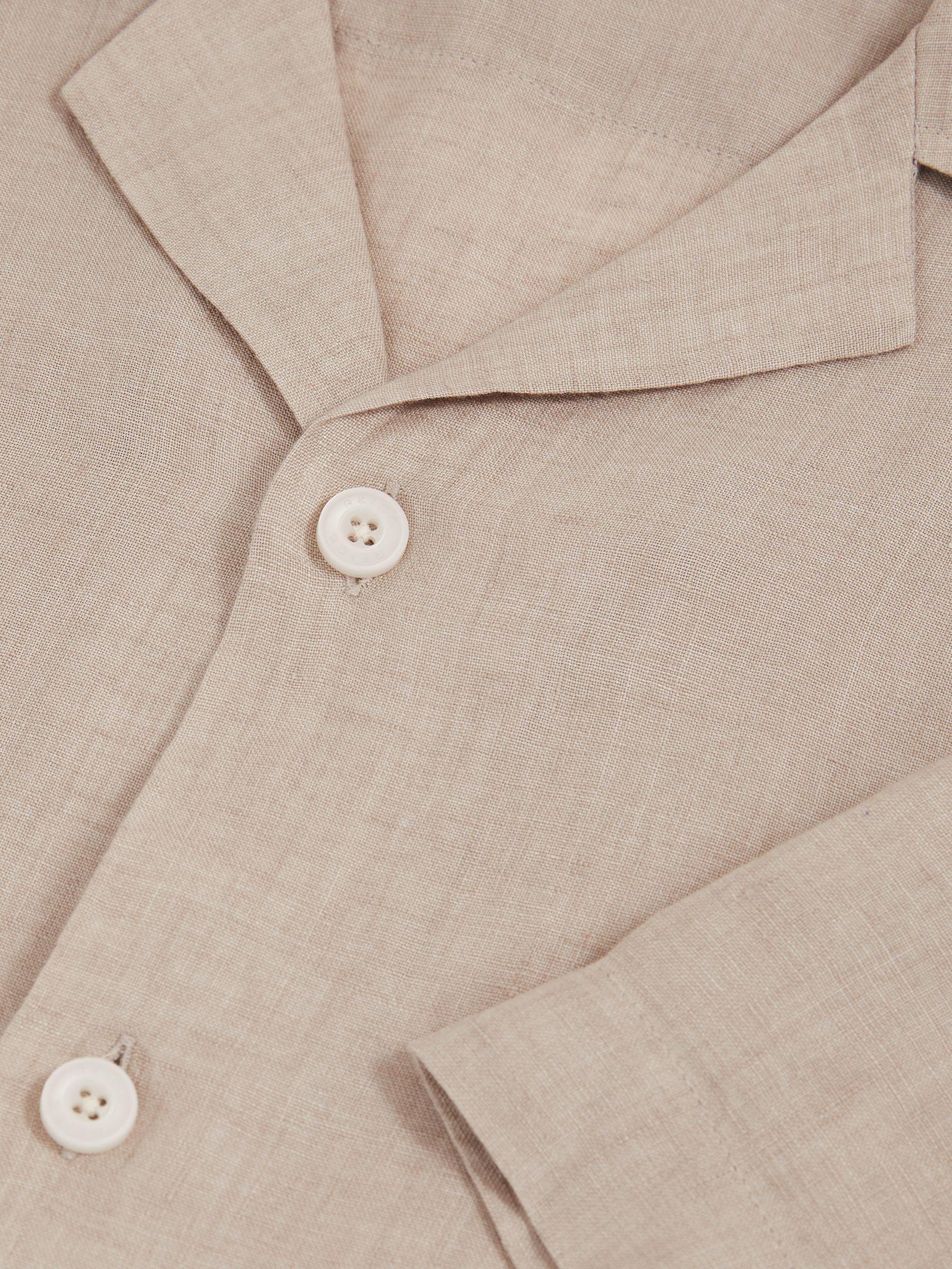 Cuban Collar Shirt in Mink Brown Product Image