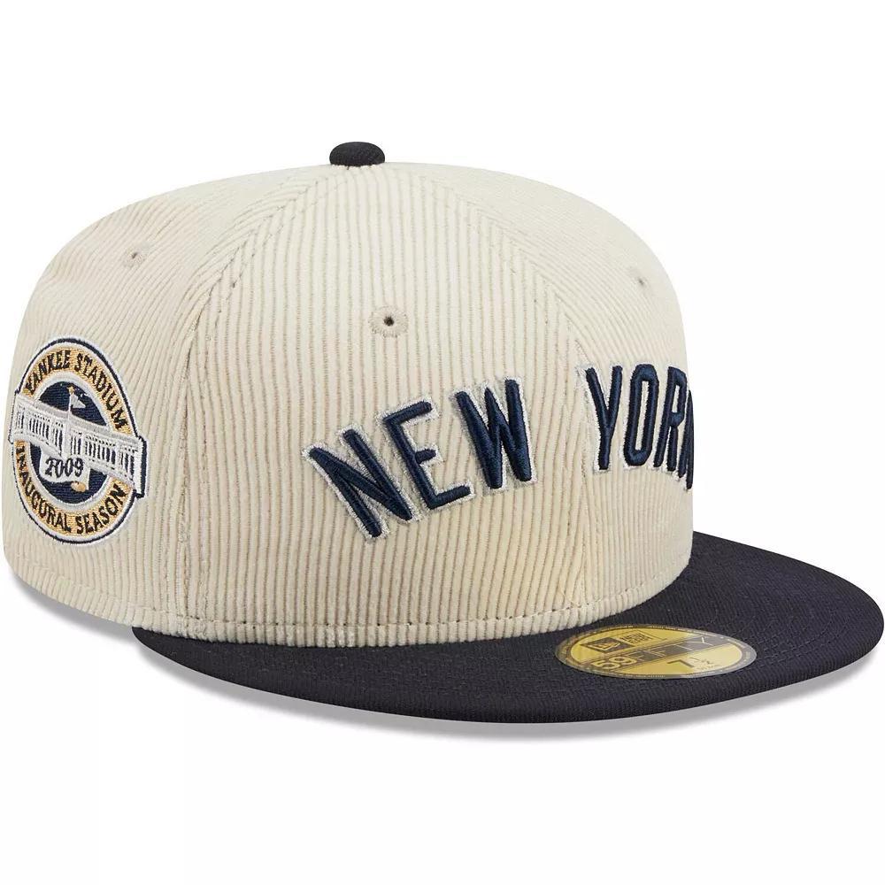 Men's New Era White New York Yankees Corduroy Classic 59FIFTY Fitted Hat,  Product Image
