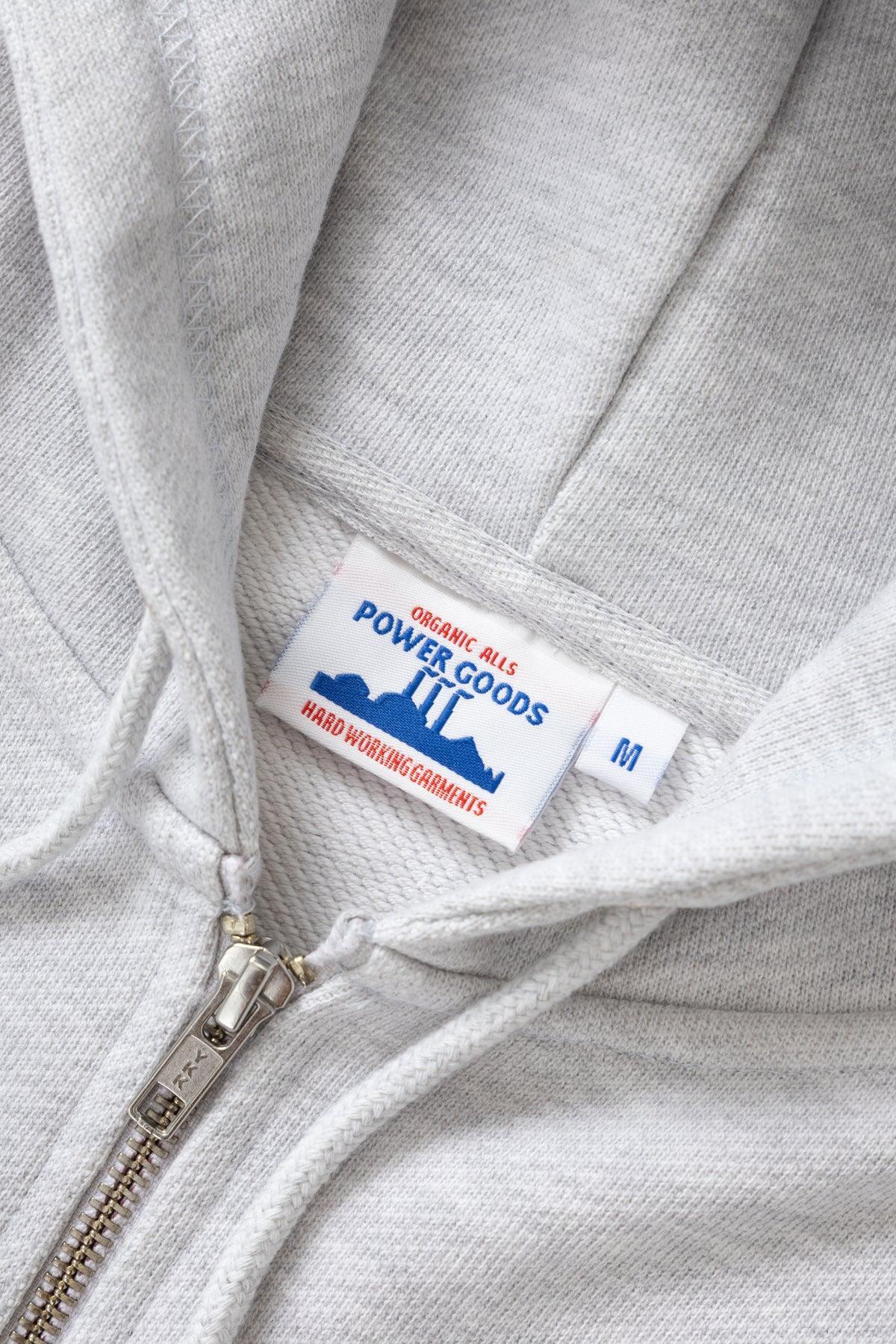 Power Goods - Loopback Zip Hoodie - Ash Product Image