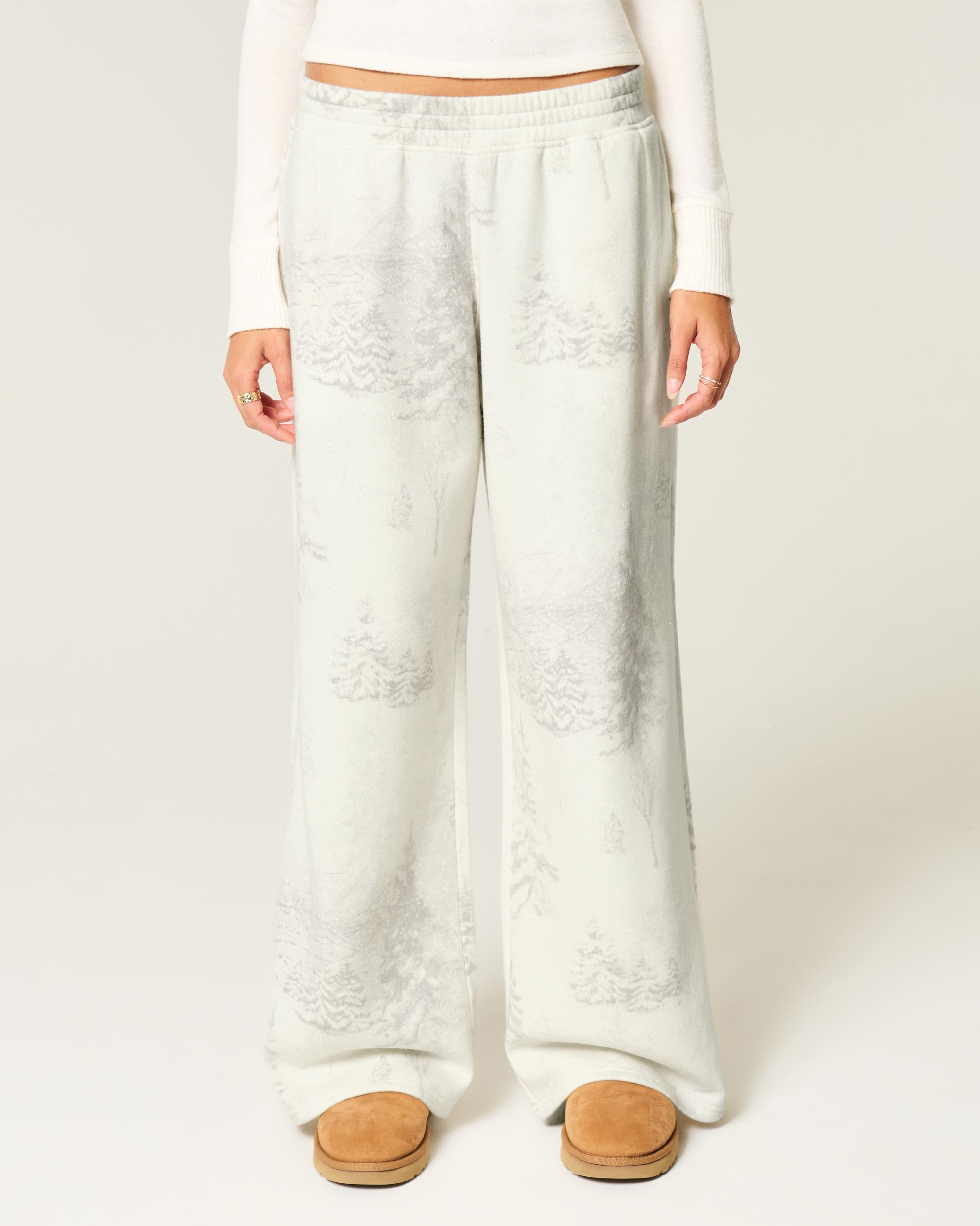 Scenic Print Baggy Sweatpants Product Image