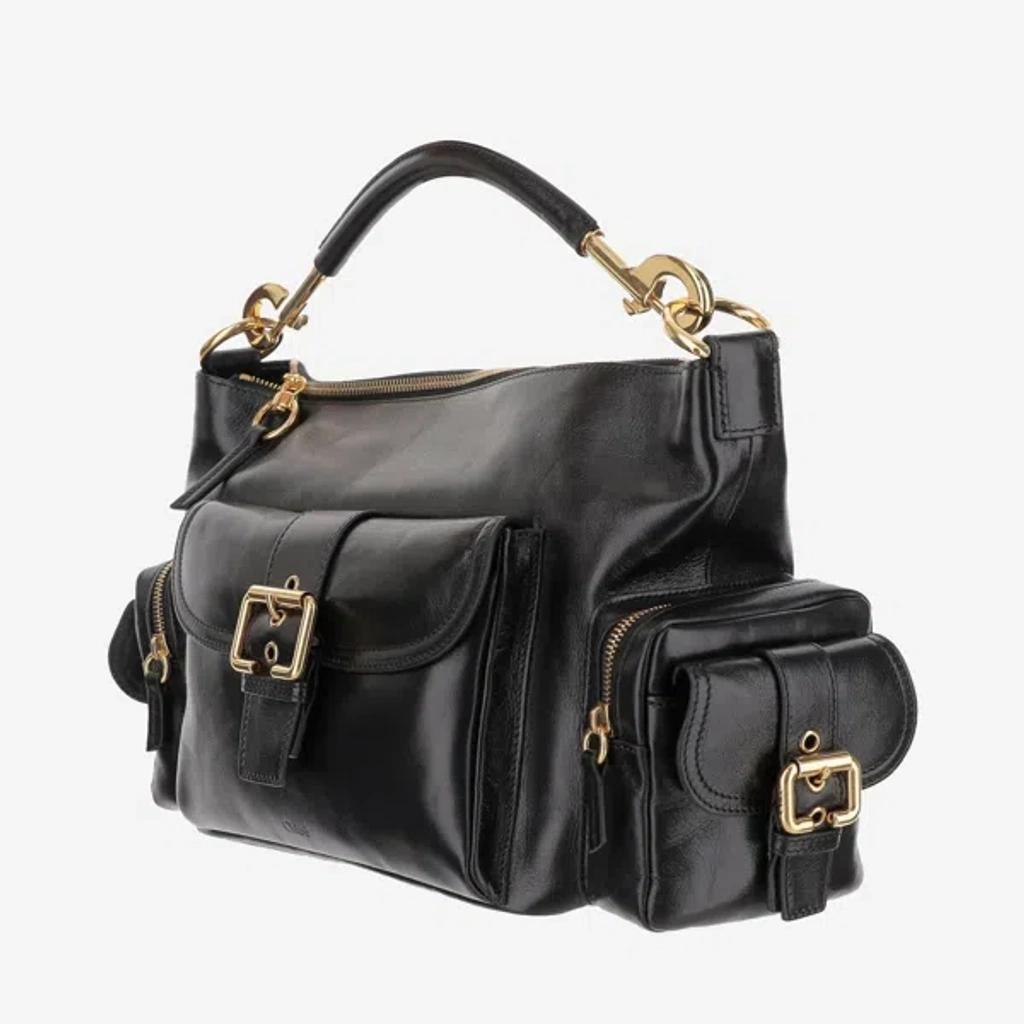 CHLOÉ Chloe Womens Black Small Leather Camera Bag Product Image