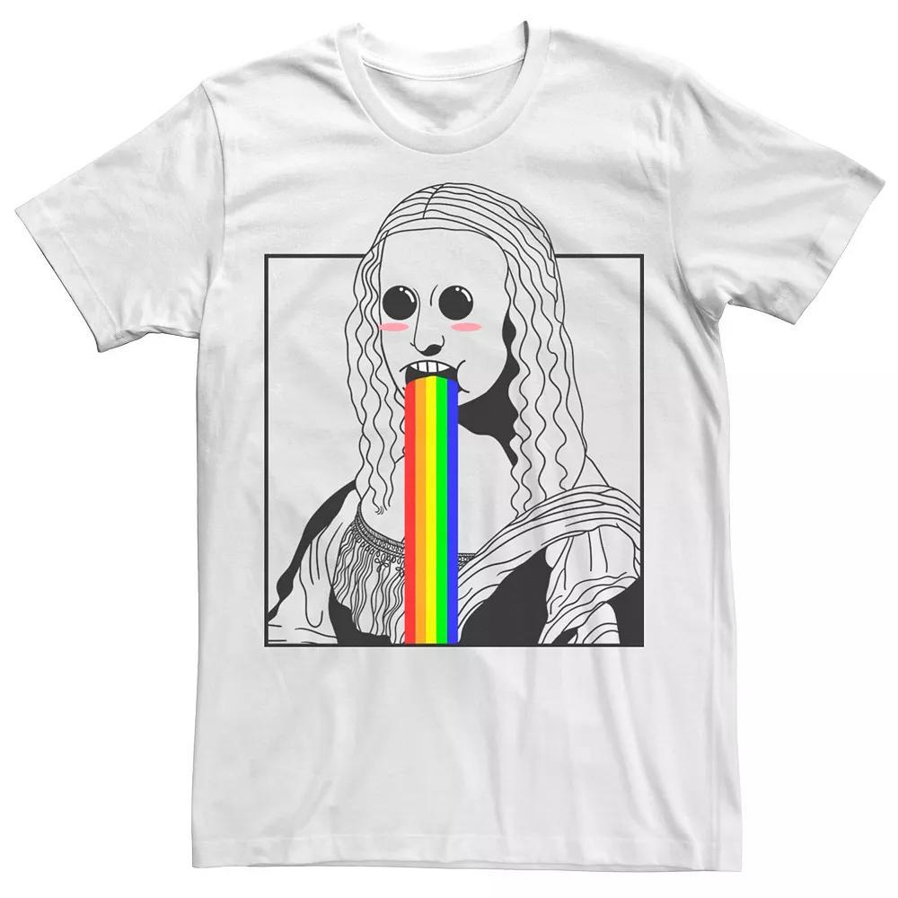 Men's Mona Lisa Rainbow Mouth Tee,  Product Image