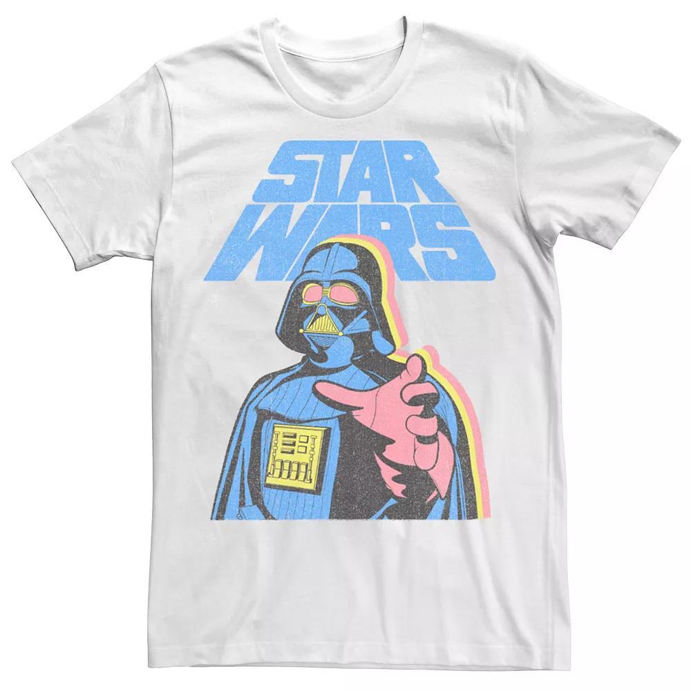 Men's Star Wars Vader Three Color Hold Tee, Size: XXL, White Product Image