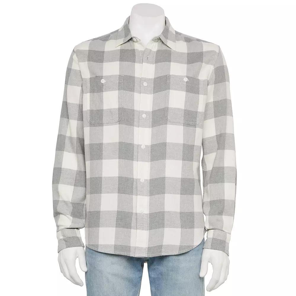 Men's Sonoma Goods For Life® Supersoft Flannel Button-Down Shirt,  Product Image