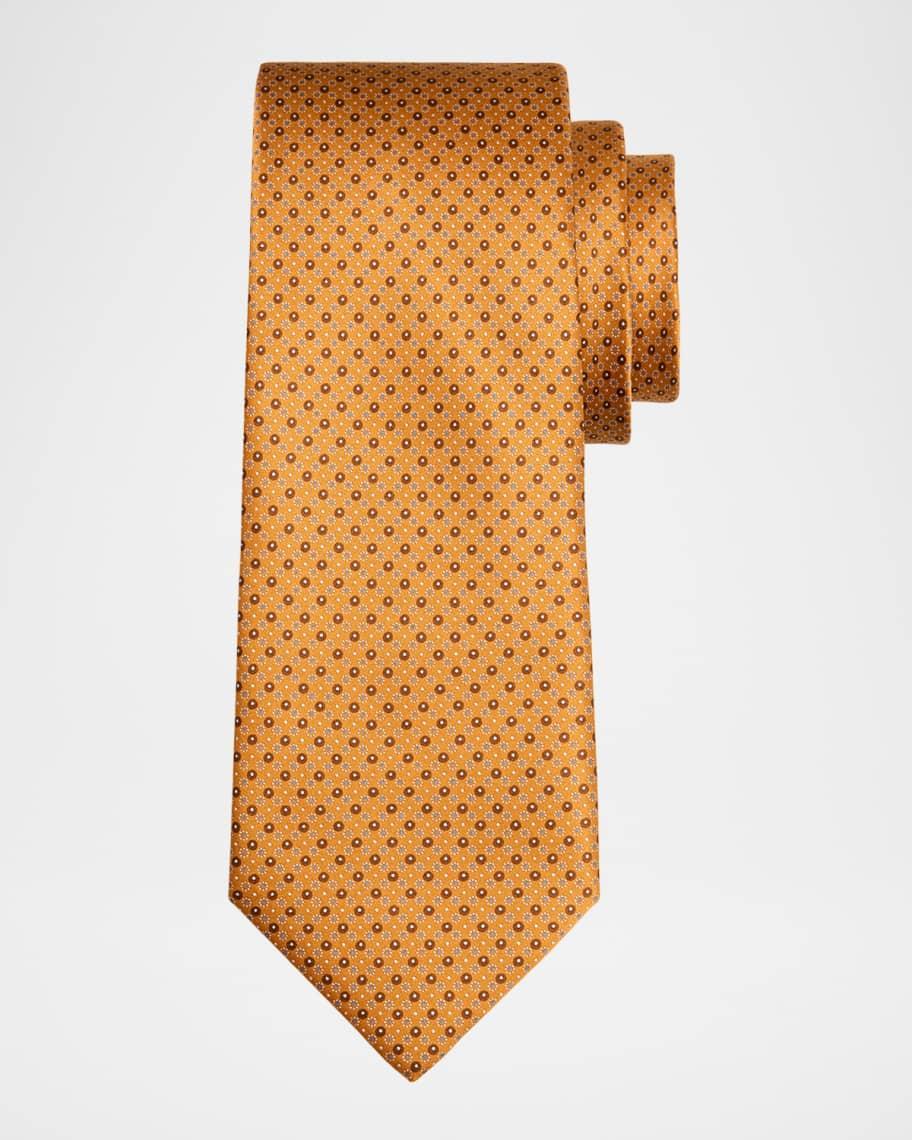 Men's Micro-Print Silk Tie Product Image