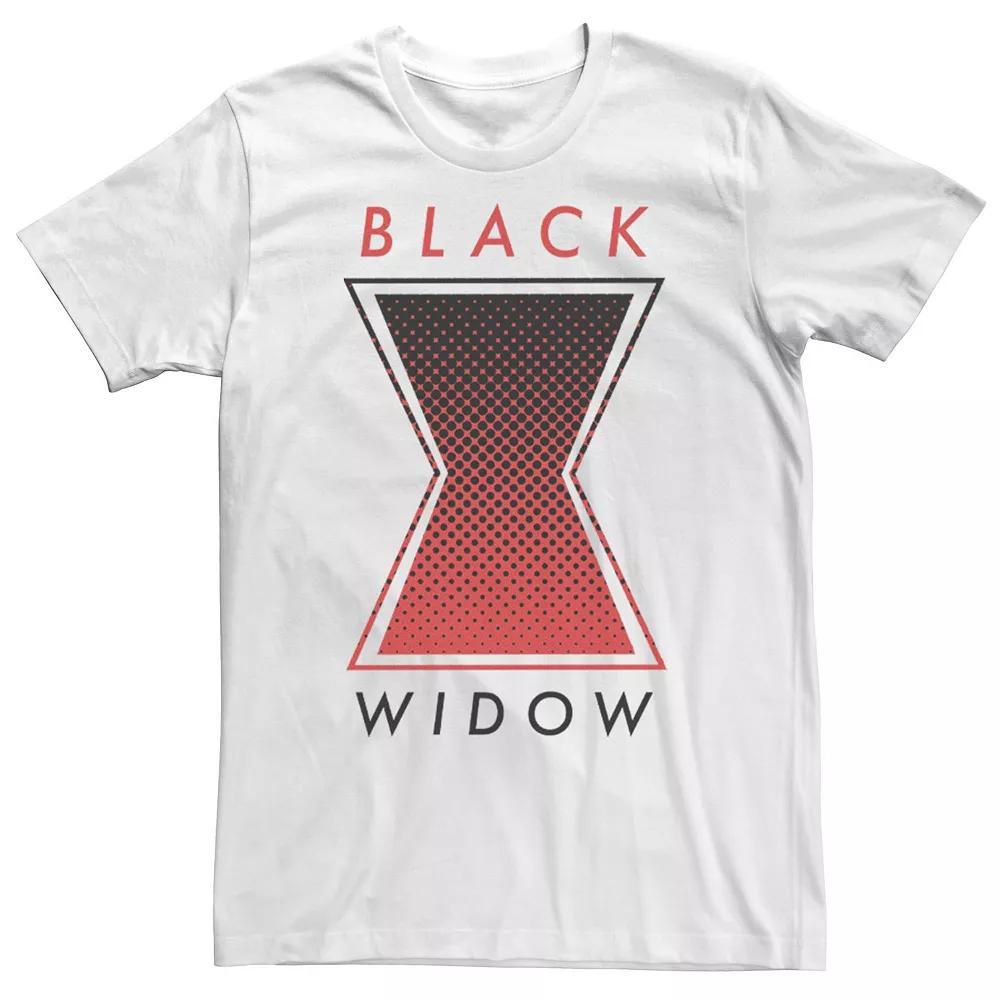 Men's Marvel Black Widow Gradient Logo Tee, Size: Large, White Product Image