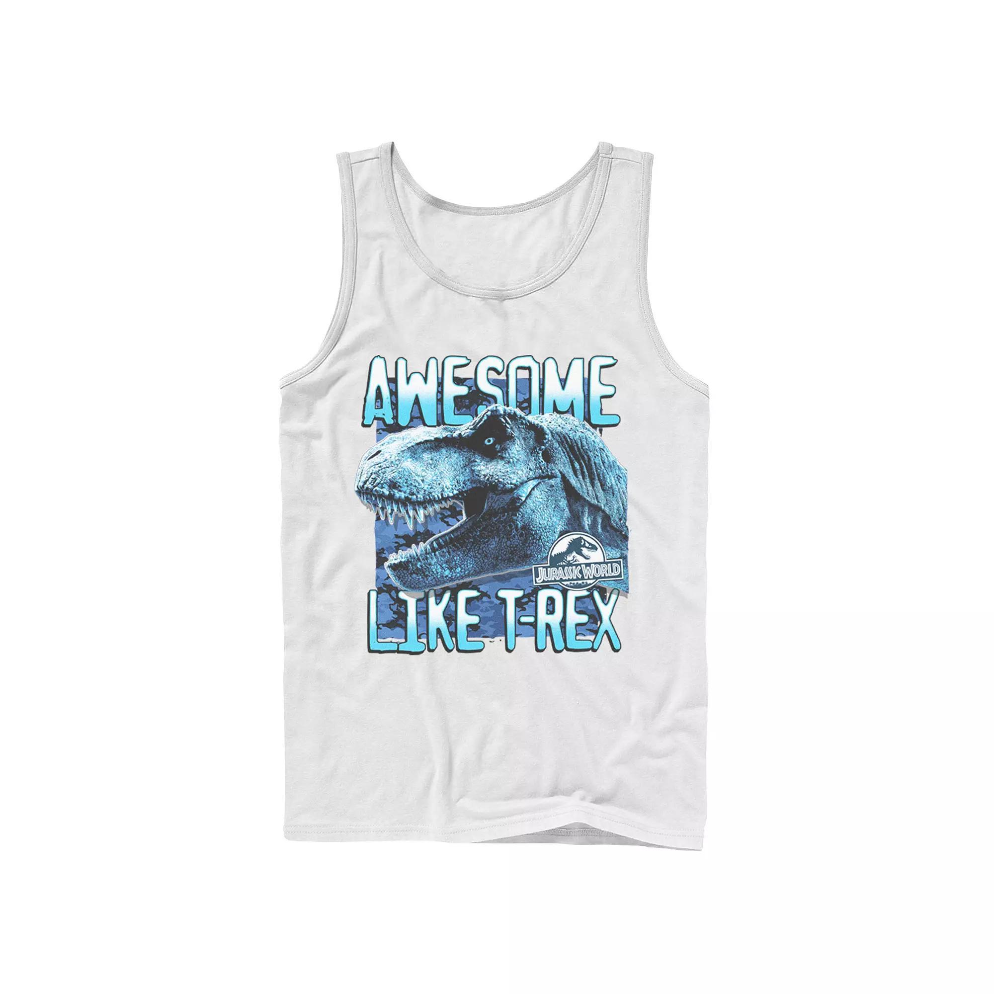Men's Jurassic World Two Awesme Lke T-Rex Tank Top,  Product Image