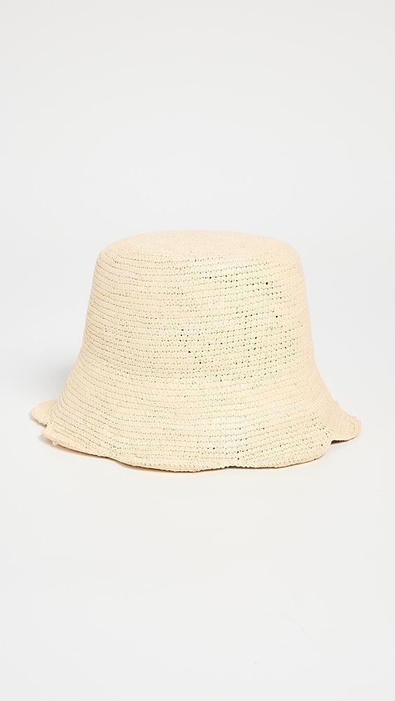 Freya Packable Scallop Straw Bucket Hat | Shopbop Product Image