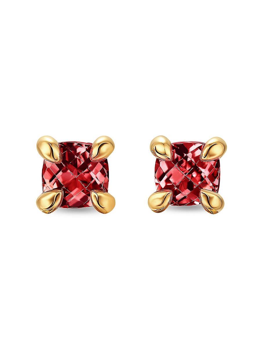 Womens Micro Chatelaine Stud Earrings in 18K Yellow Gold Product Image