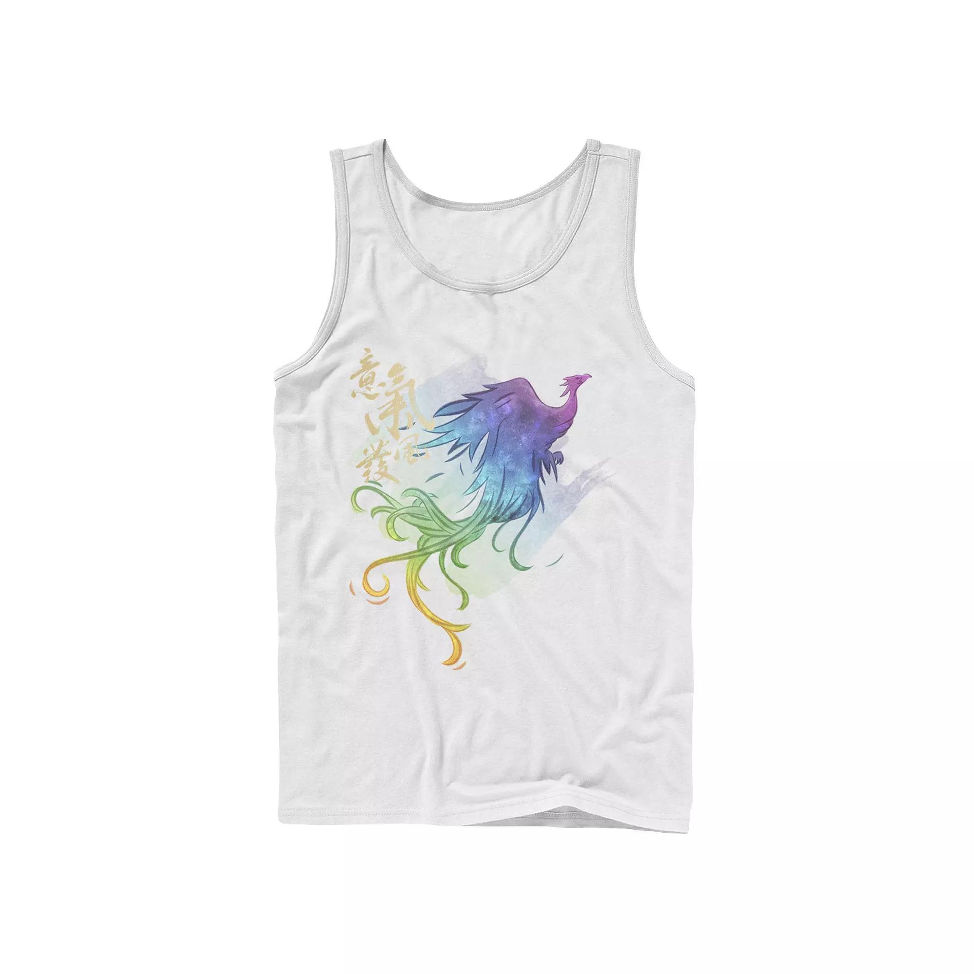 Men's Disney Mulan Live Action Phoenix Watercolor Tank Top, Size: XL, White Product Image