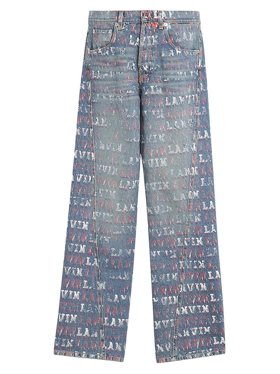 Mens Lanvin x Future Straight Fit Printed Jeans For Men Product Image