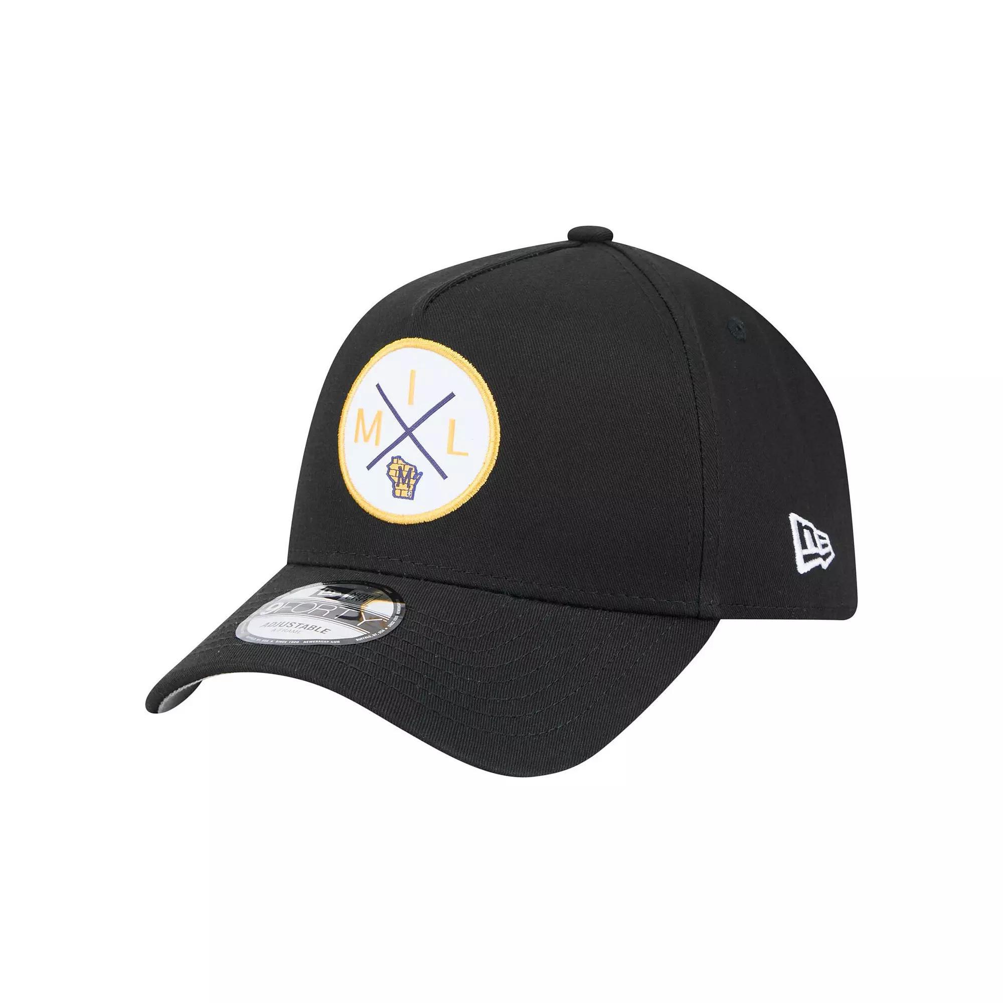Men's New Era Black Kansas City Royals 9FORTY A-Frame Adjustable Hat Product Image