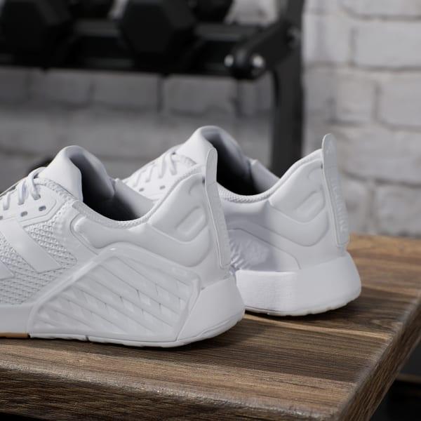 adidas Dropset 3 strength training shoes Cloud White 6 Womens Product Image