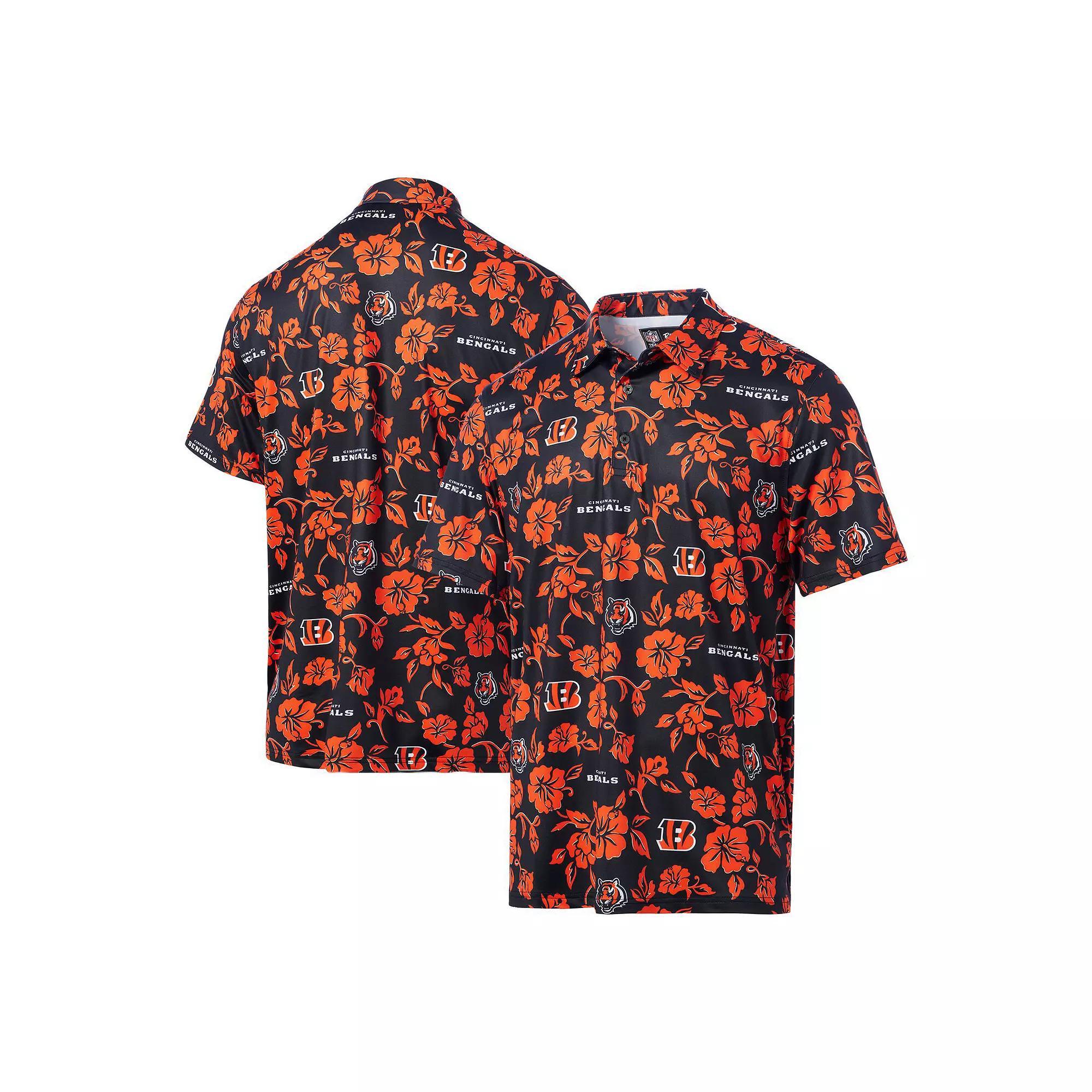 Men's Reyn Spooner Black Cincinnati Bengals Pua Performance Polo, Size: XL Product Image