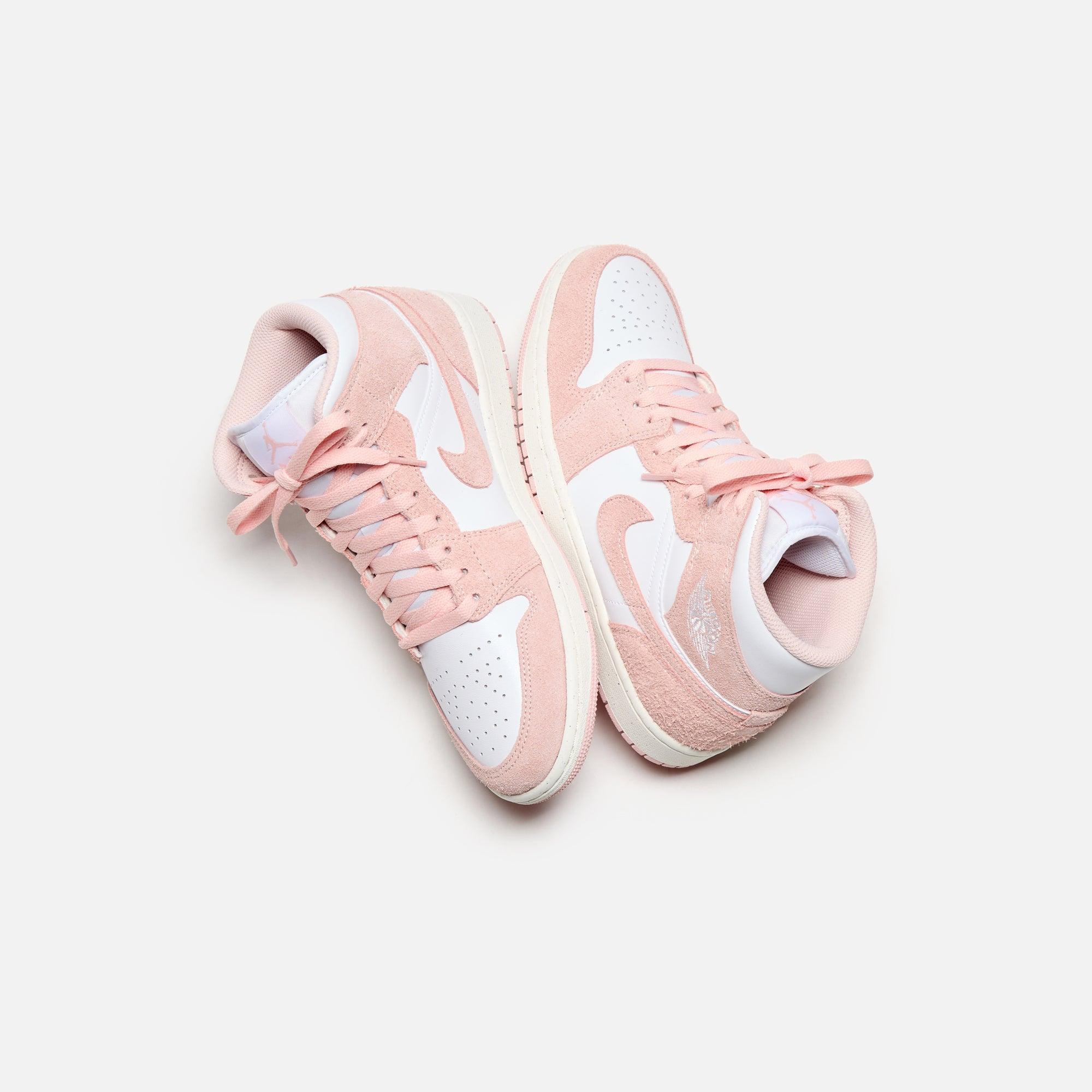 Jordan Air Jordan 1 Mid SE - White / Legend Pink / Sail Male Product Image