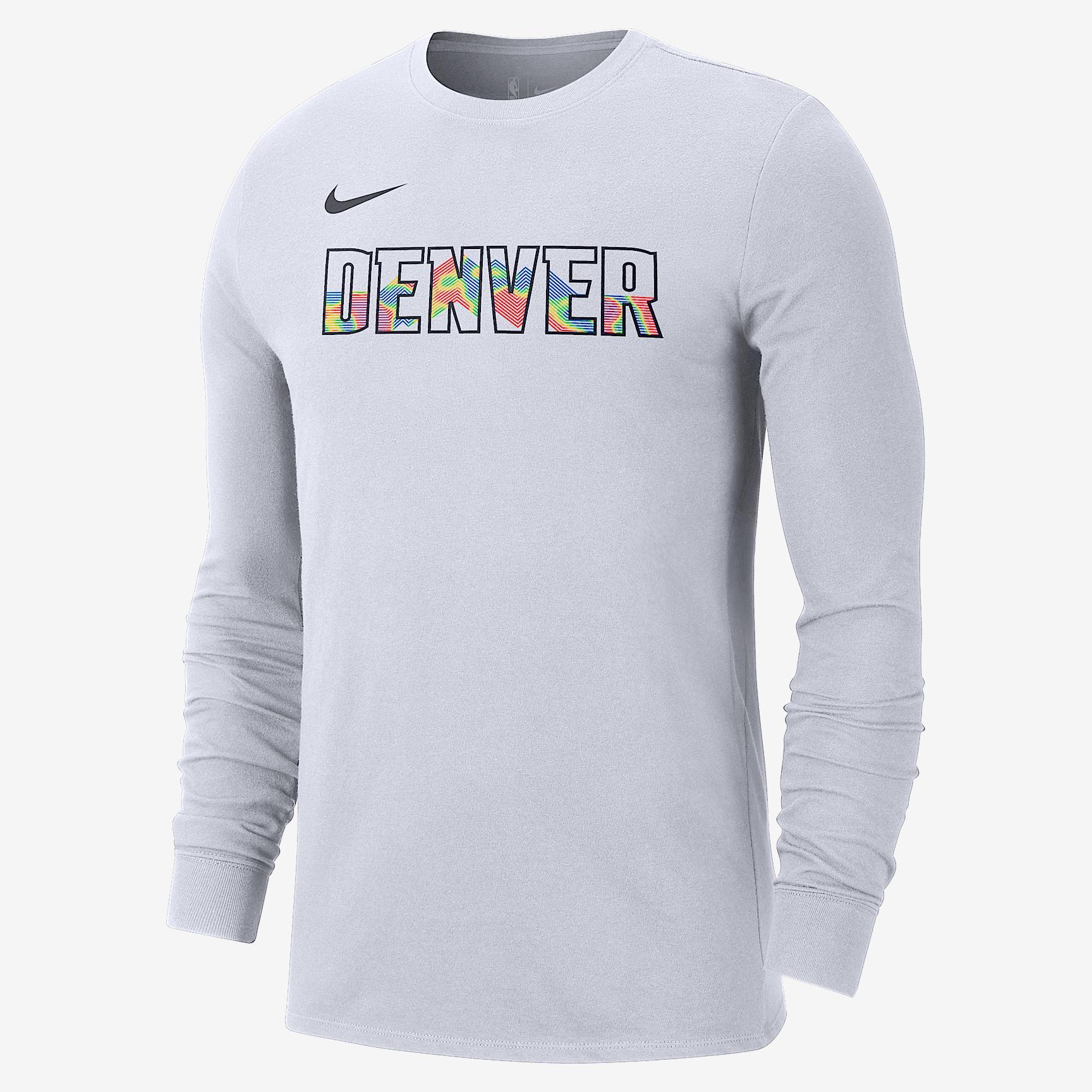 Denver Nuggets Essential City Edition Nike Men's NBA Long-Sleeve T-Shirt Product Image
