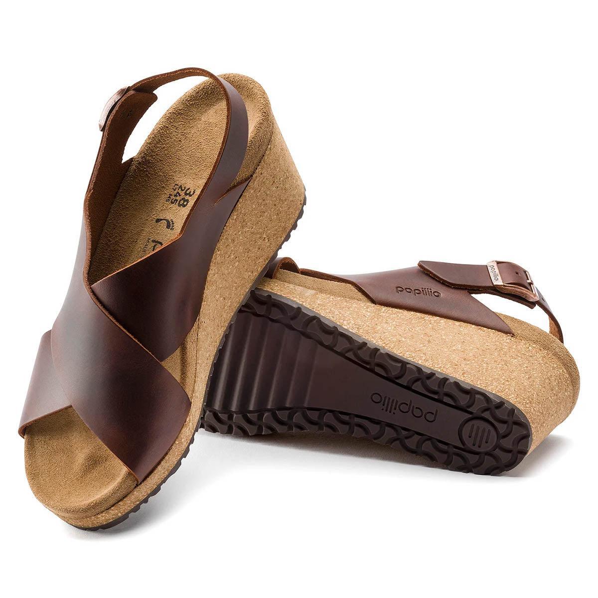 Birkenstock Womens Samira Papillio Natural Leather Sandals Product Image