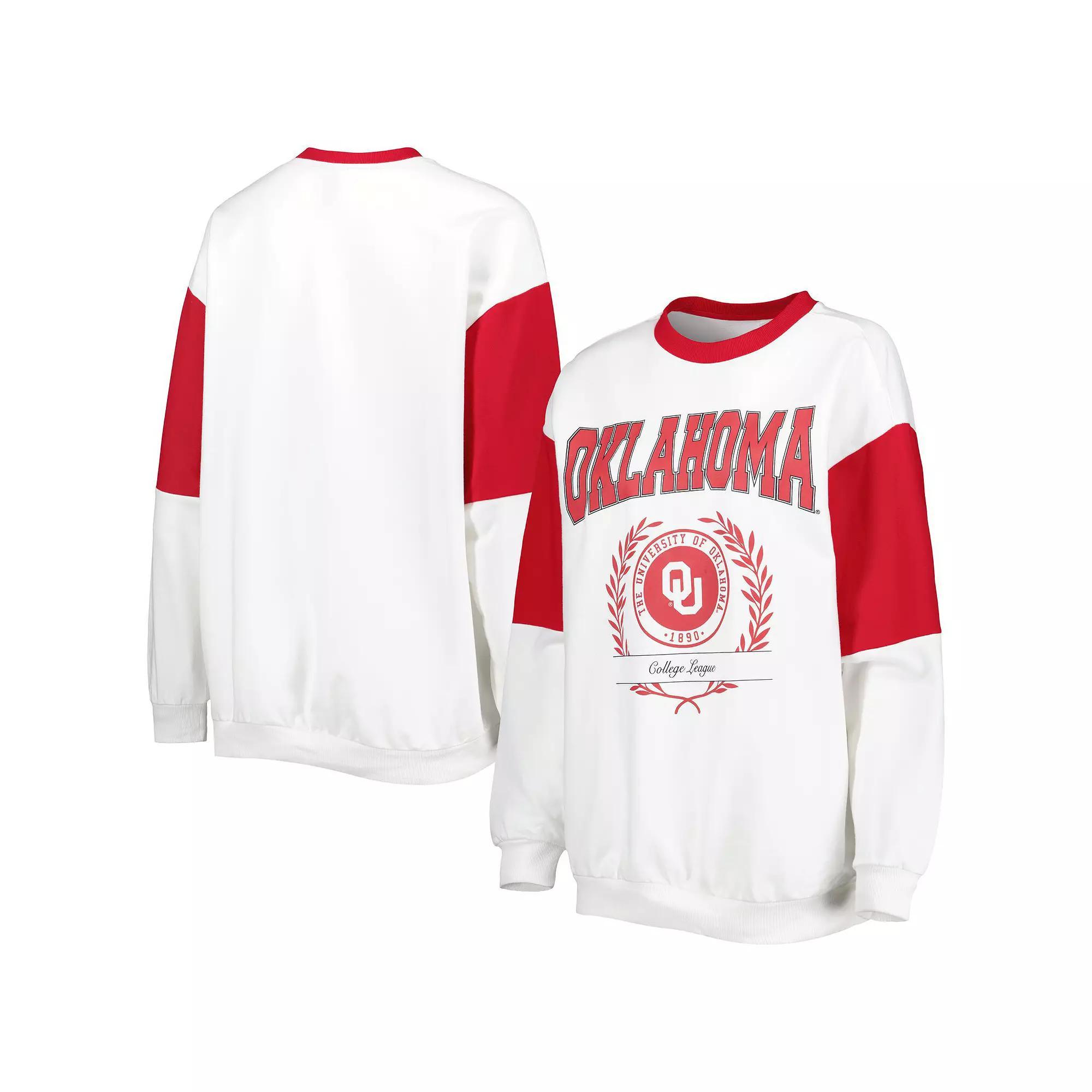 Women's Gameday Couture White Oklahoma Sooners It's A Vibe Dolman Pullover Sweatshirt, Size: Small Product Image
