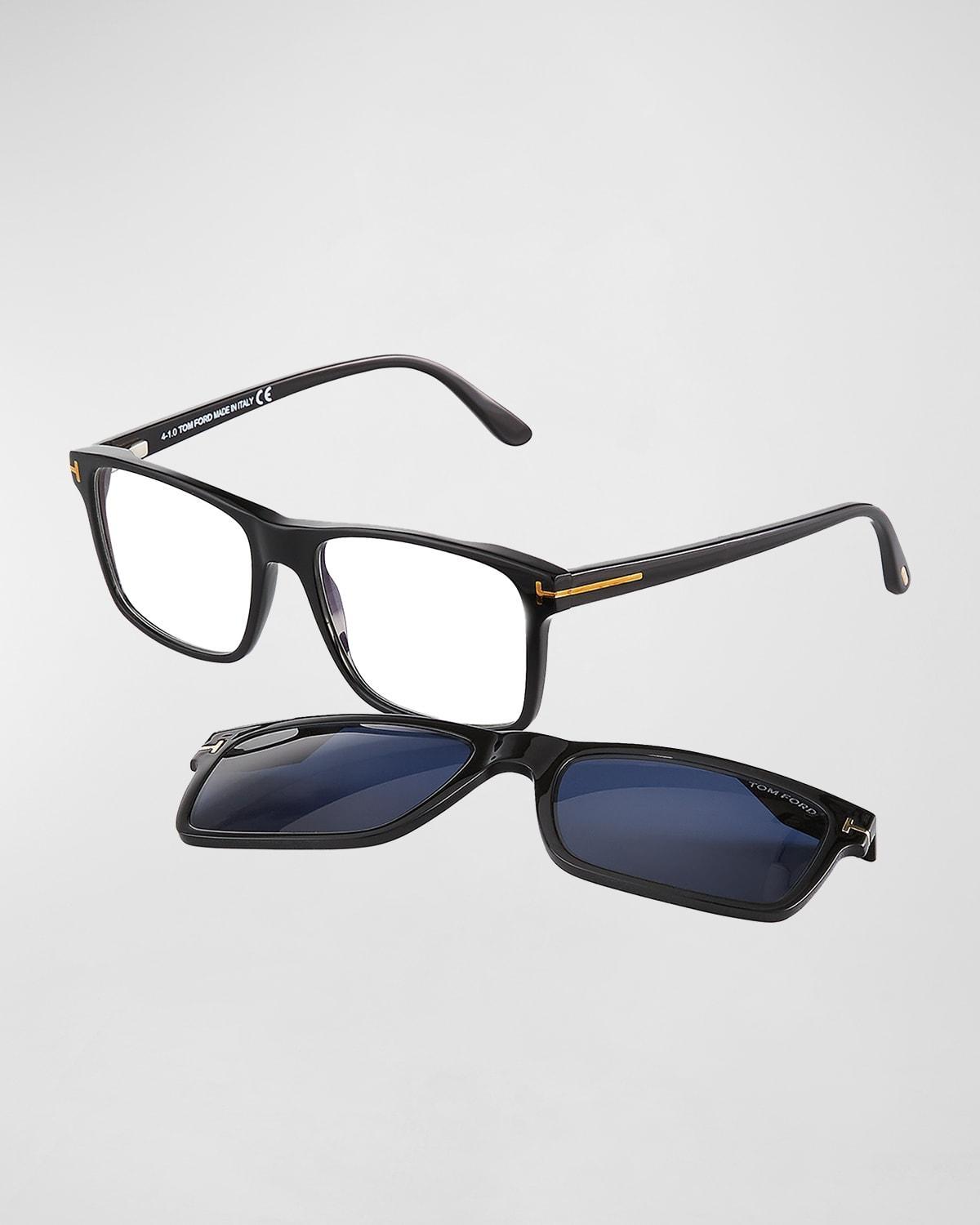 Mens FT5682-BM54 Blue Light Blocking Square Optical Glasses Product Image