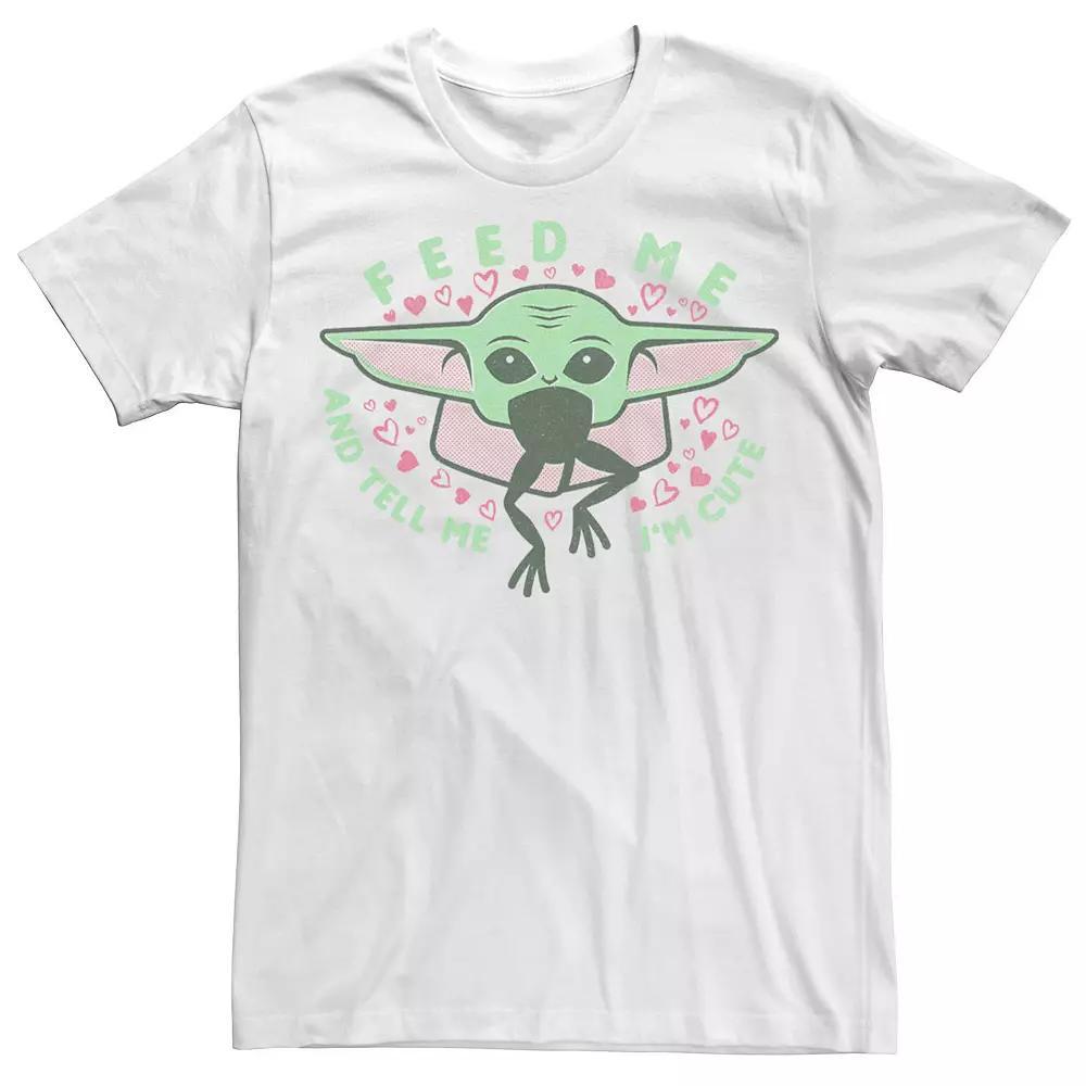 Big & Tall Star Wars: The Mandalorian The Child Valentine's Day "Feed Me" Tee, Men's,  Product Image