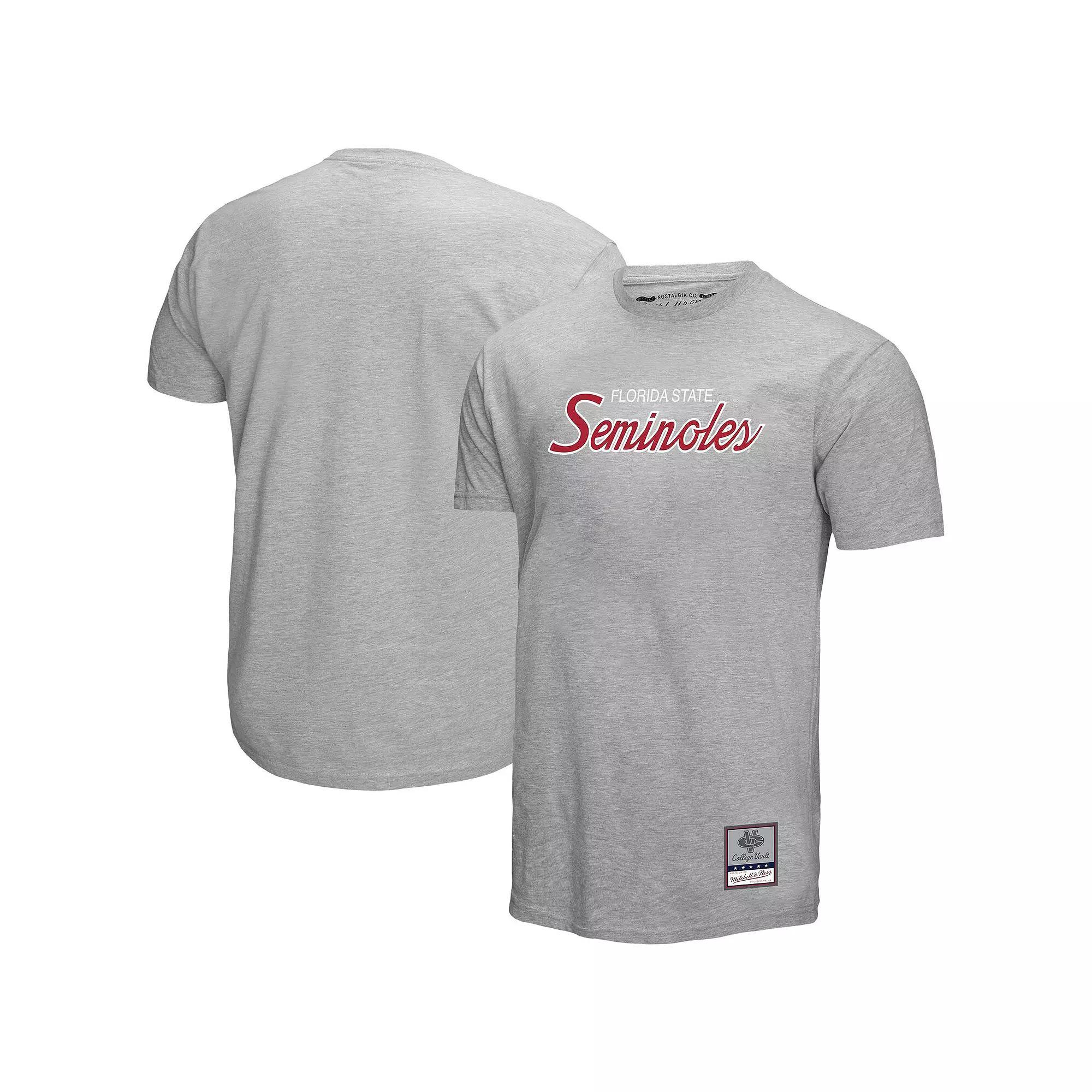 Men's Mitchell & Ness Gray Oklahoma Sooners Elite Script T-Shirt,  Product Image