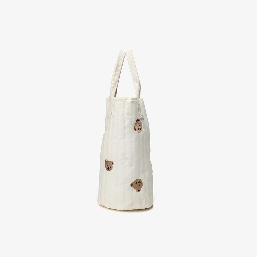 Embroidered Quilted Bucket Bag Product Image